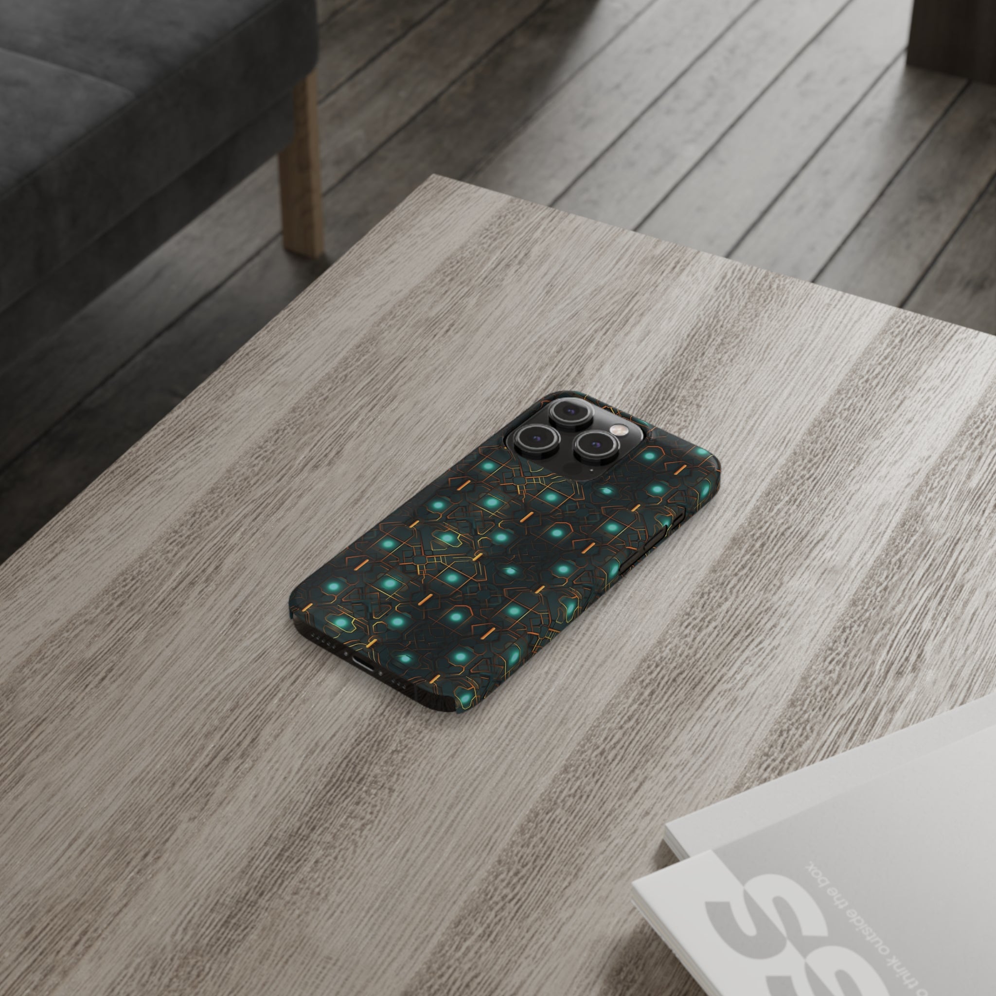 Slim Phone Cases (AOP) - Seamless Futuristic Designs 01