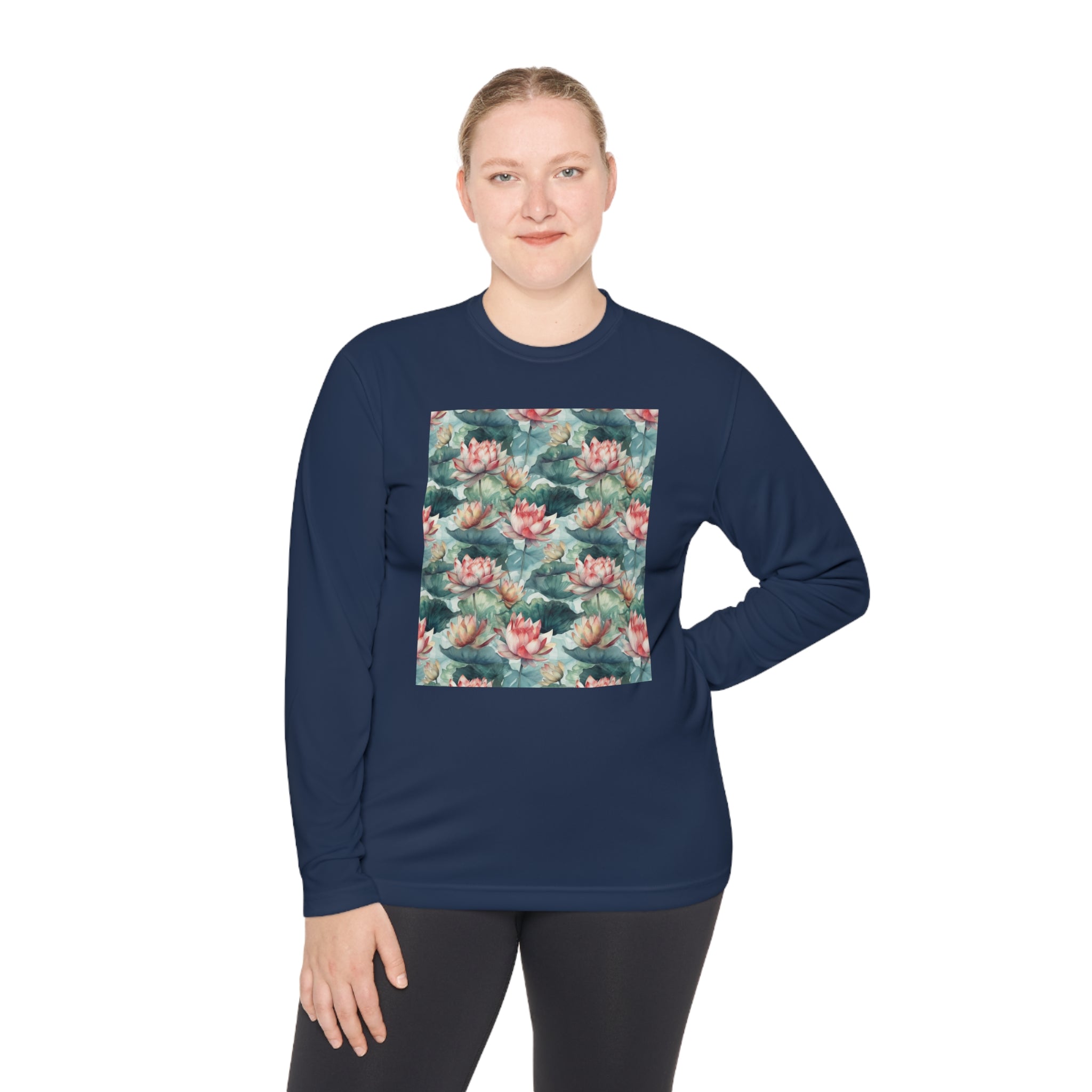 Unisex Lightweight Long Sleeve Tee (AOP) - Abstract Designs 13