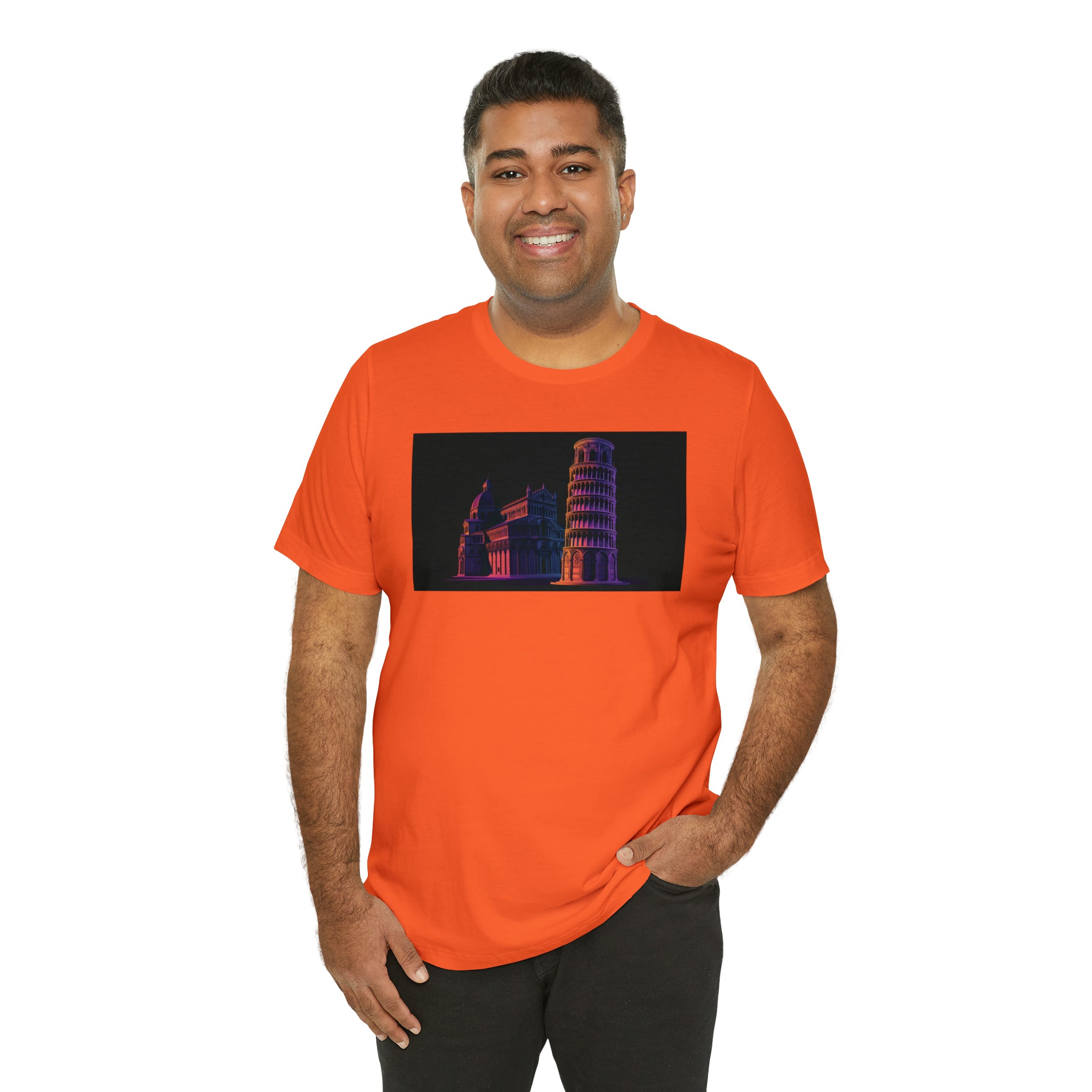 Unisex Jersey Short Sleeve Tee - Leaning Tower of Pisa, Italy