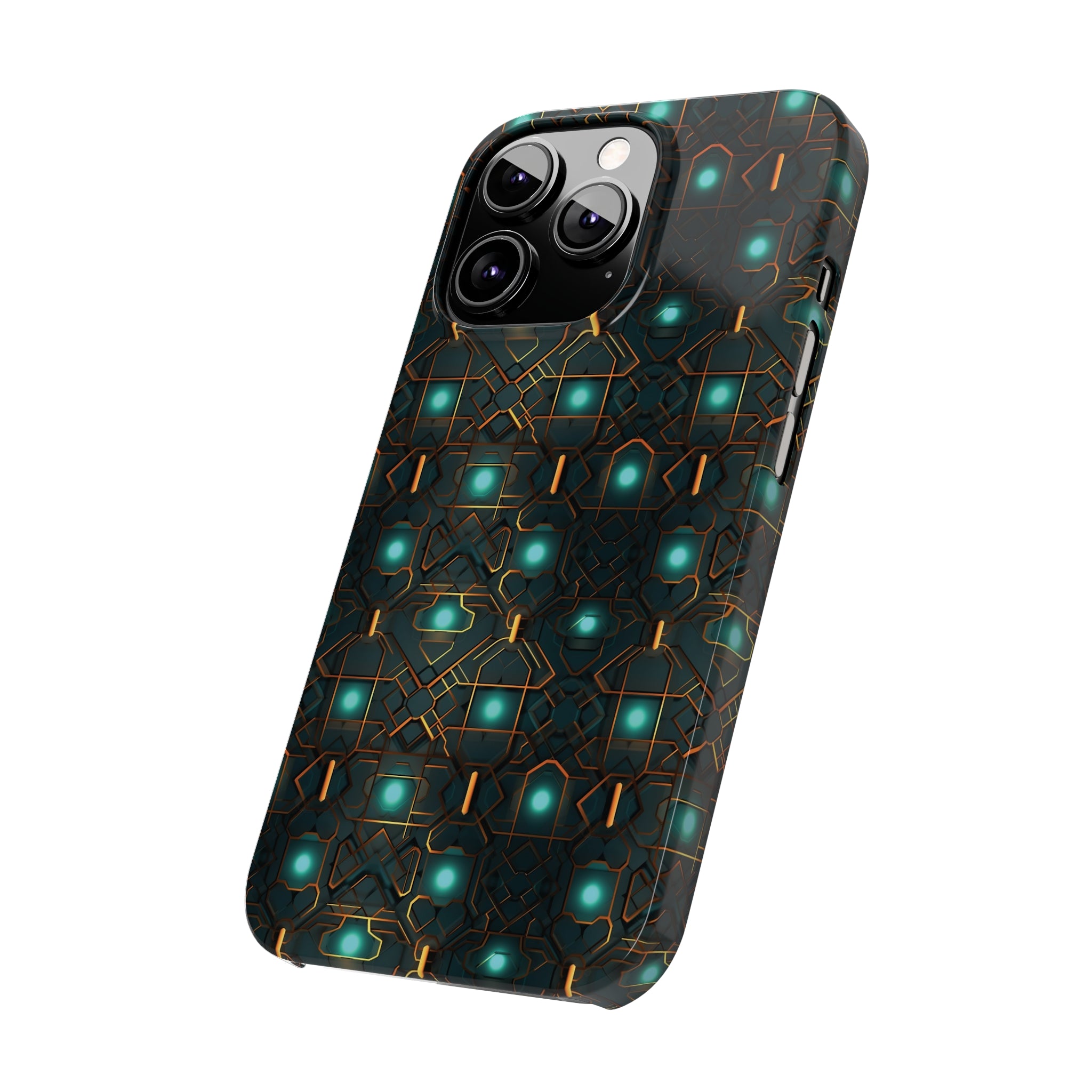 Slim Phone Cases (AOP) - Seamless Futuristic Designs 01