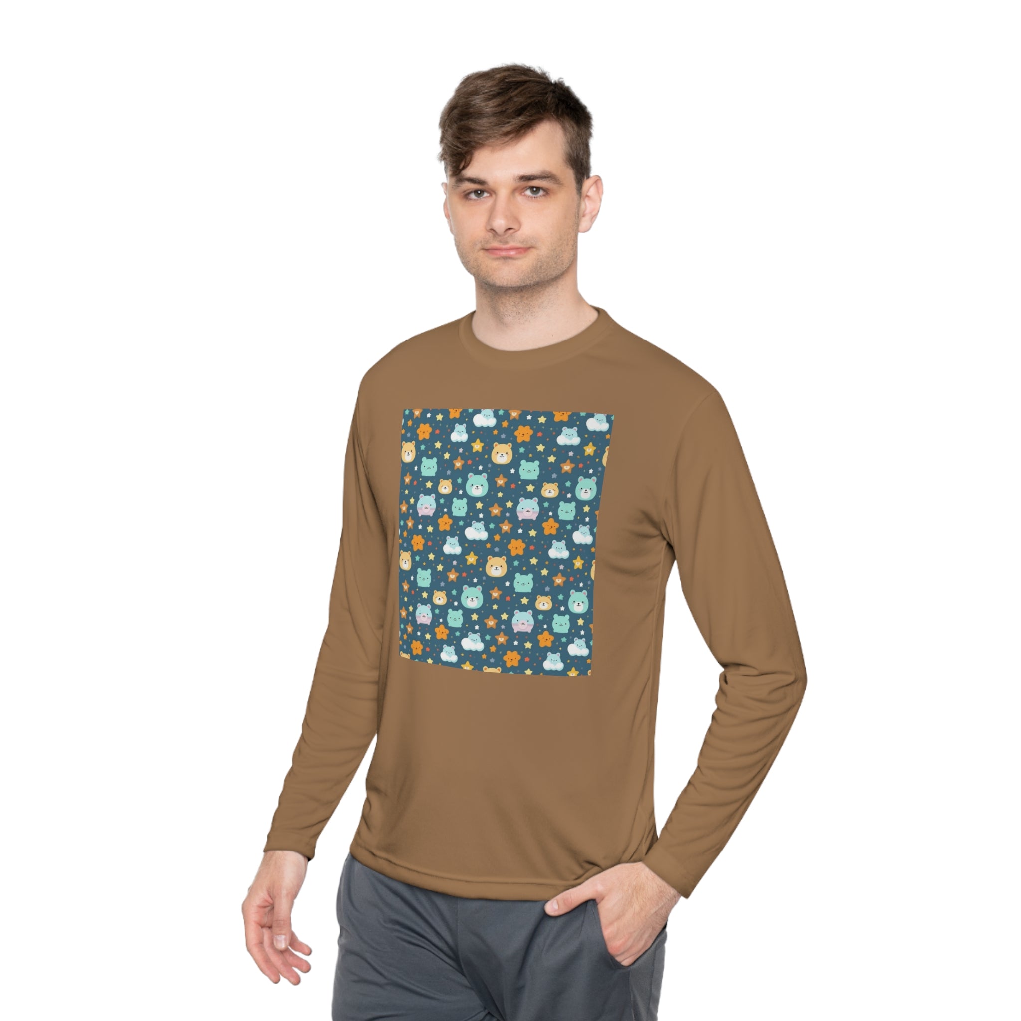 Unisex Lightweight Long Sleeve Tee (AOP) - Abstract Designs 06