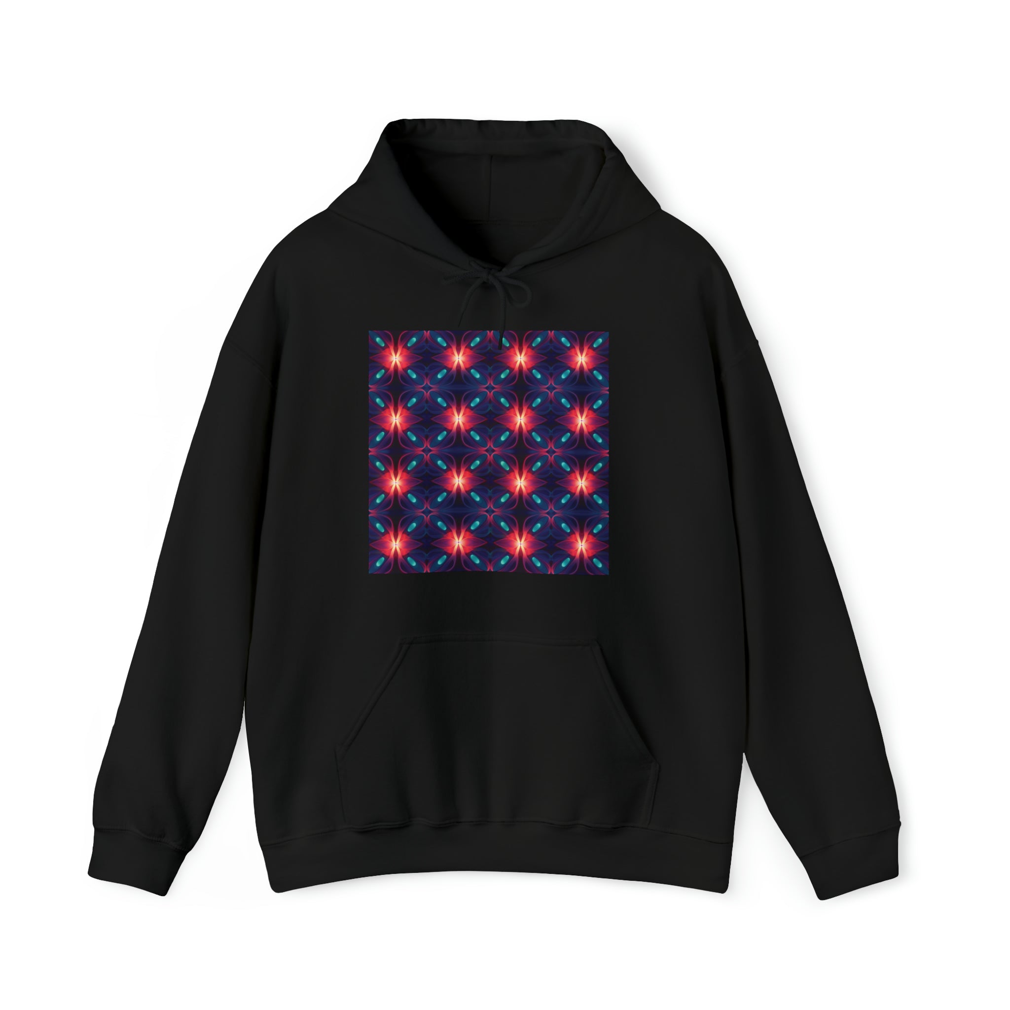 Unisex Heavy Blend™ Hooded Sweatshirt - Abstract Neon Designs 04