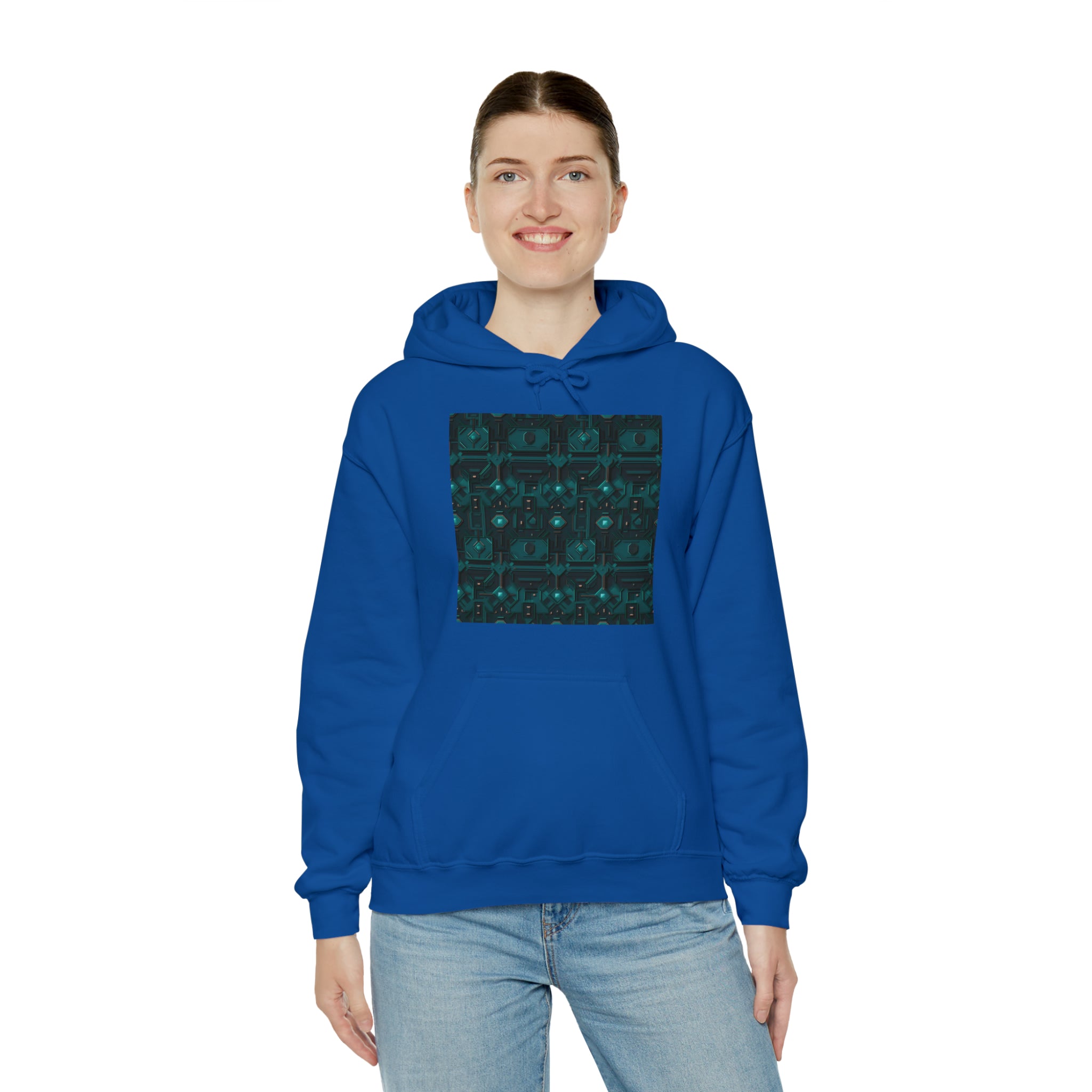 Unisex Heavy Blend™ Hooded Sweatshirt - Abstract Neon Designs 10