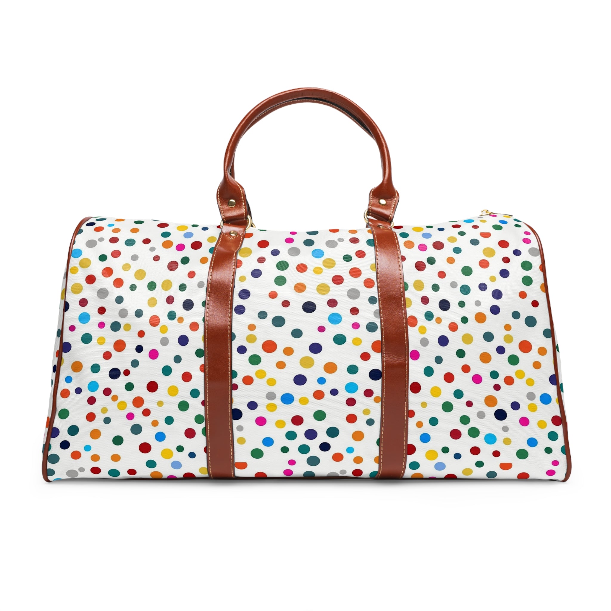 Waterproof Travel Bag (AOP) - Polka Dots Design 04