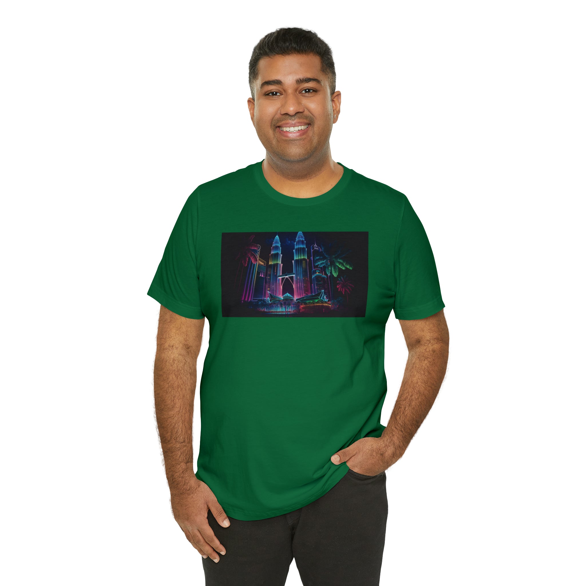 Unisex Jersey Short Sleeve Tee - Petronas Towers, Malaysia