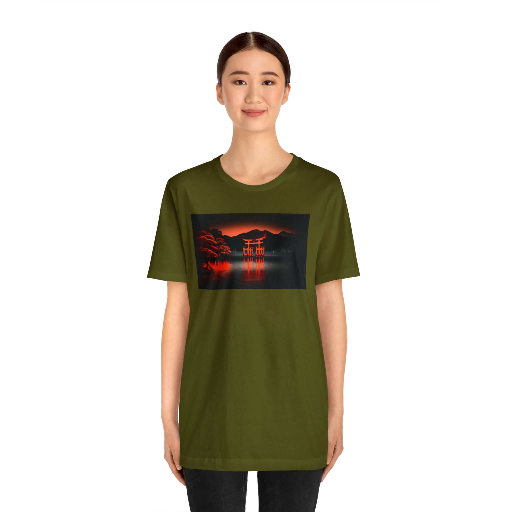 Unisex Jersey Short Sleeve Tee - Itsukushima Shrine, Japan