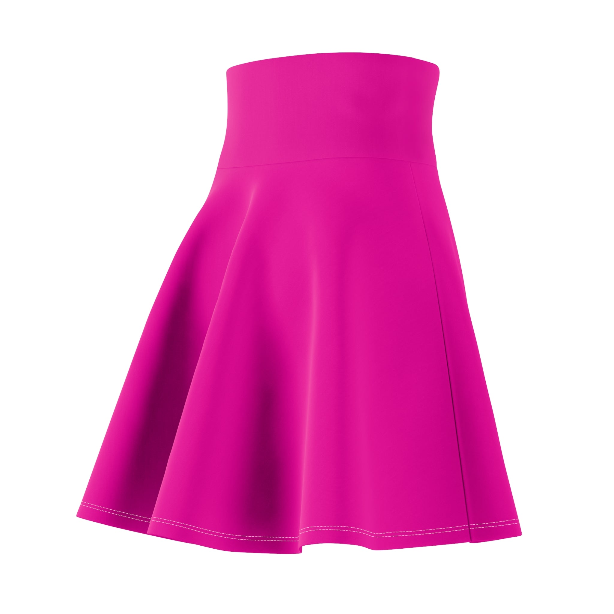 Women's Skater Skirt (AOP) - Seamless Solid Fashion Magenta