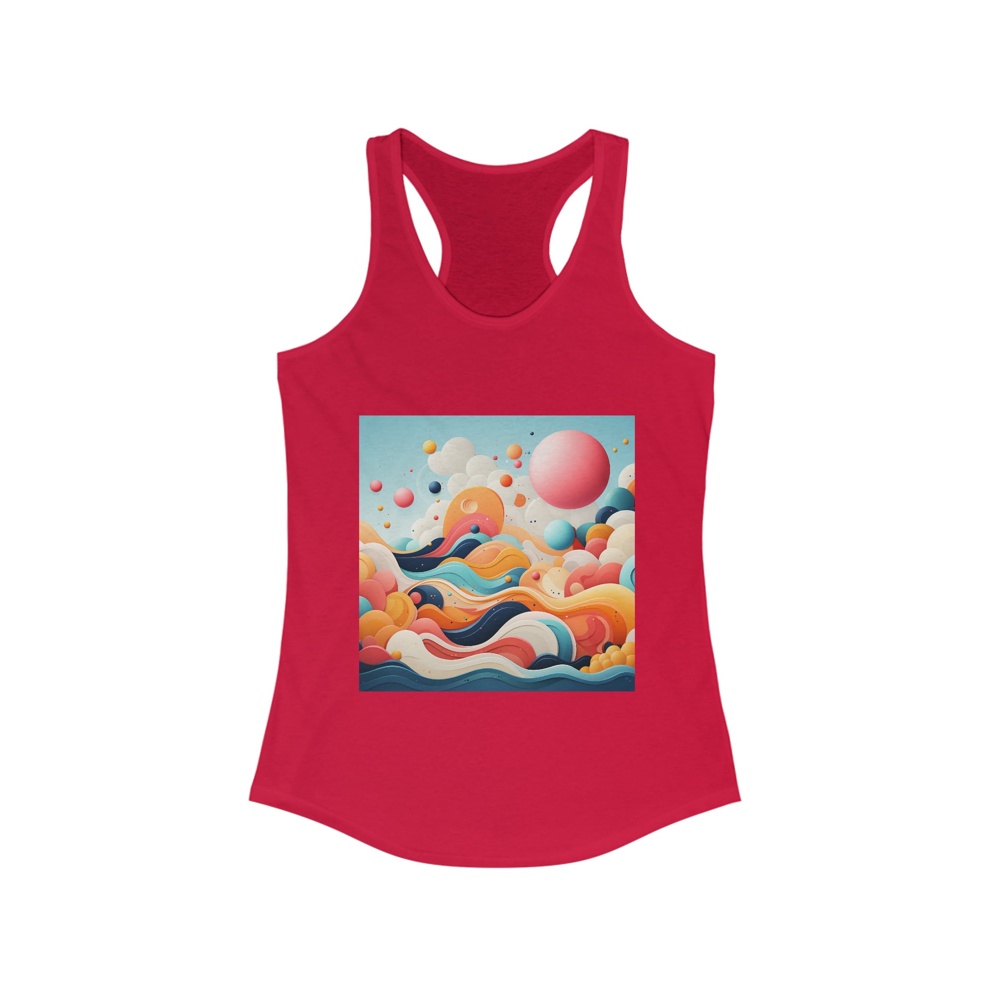 Women's Ideal Racerback Tank - Vector Art Design 29