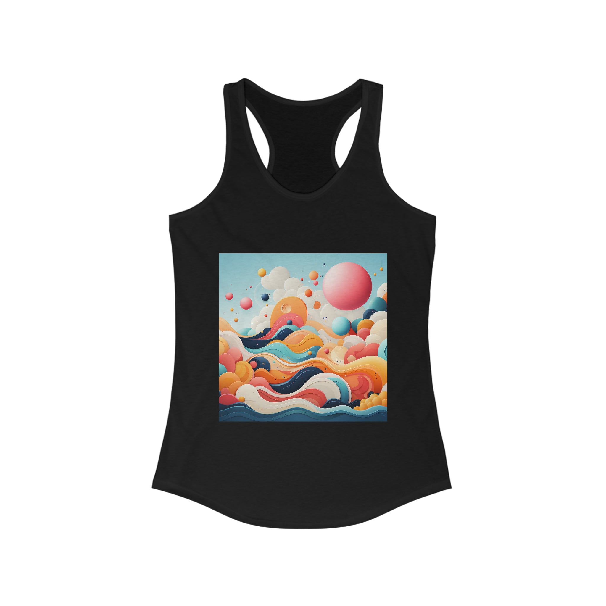 Women's Ideal Racerback Tank - Vector Art Design 29