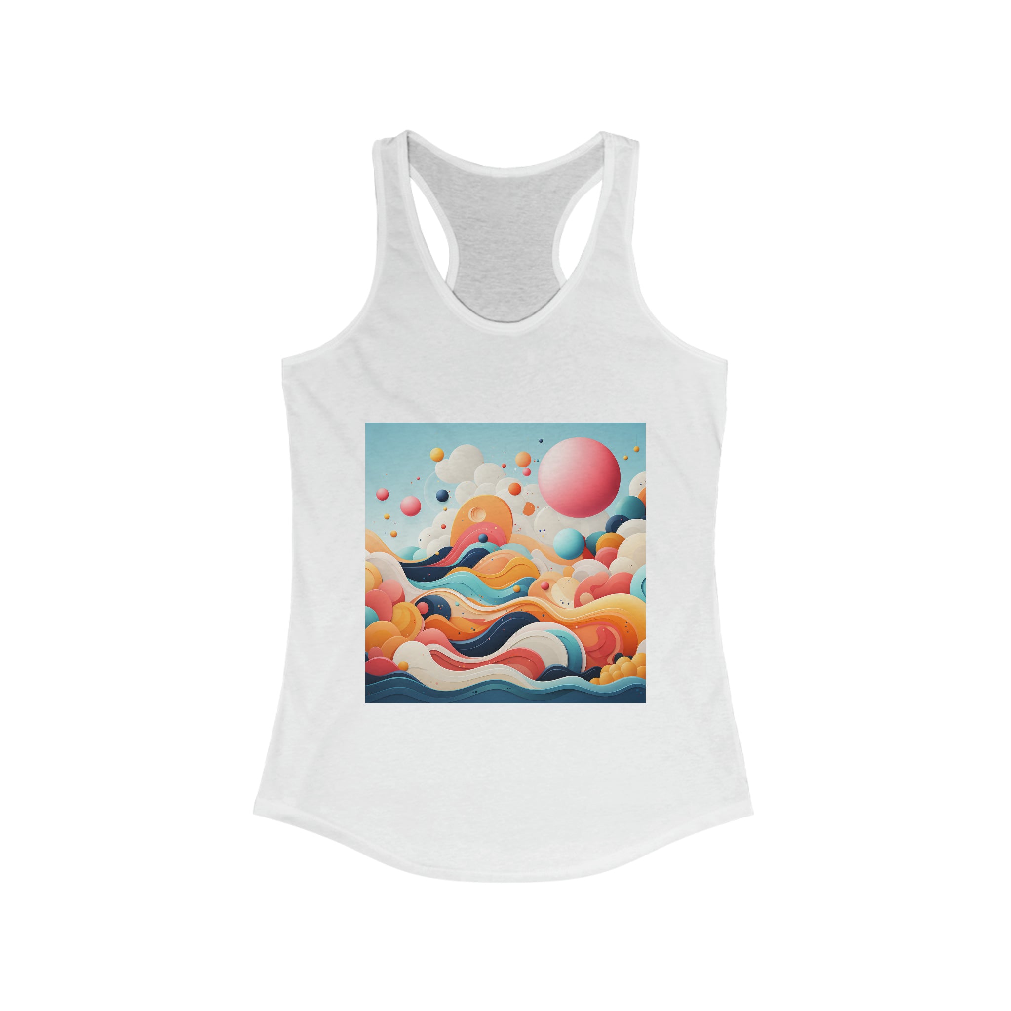 Women's Ideal Racerback Tank - Vector Art Design 29