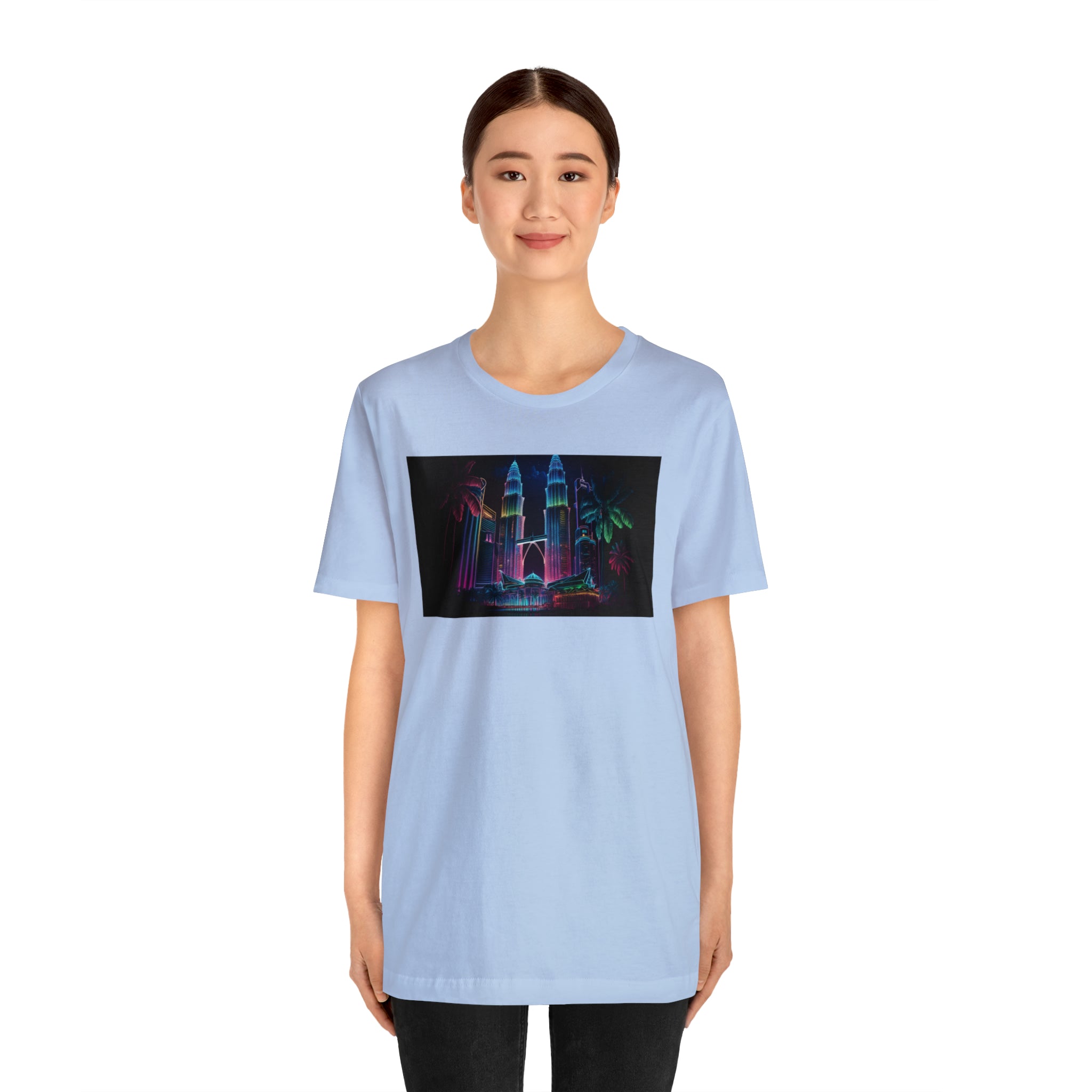 Unisex Jersey Short Sleeve Tee - Petronas Towers, Malaysia