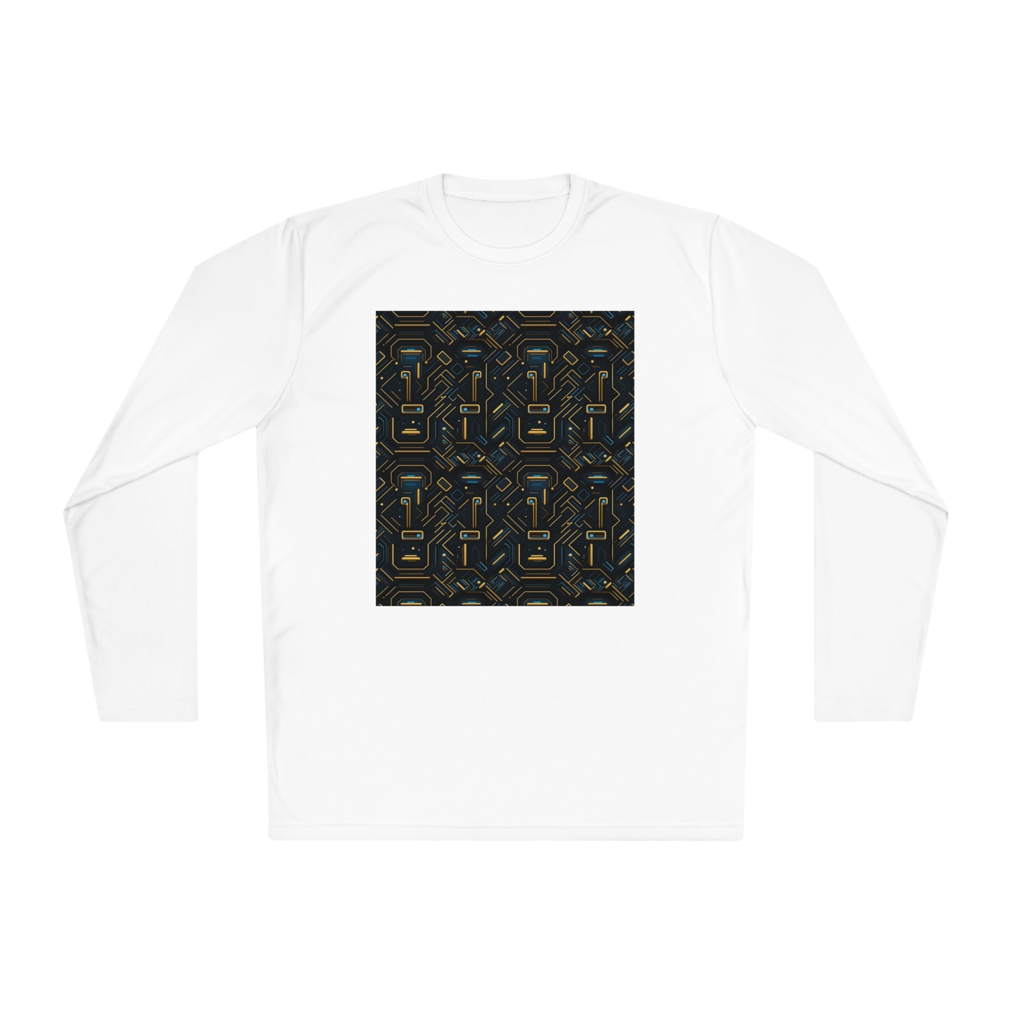 Unisex Lightweight Long Sleeve Tee (AOP) - Abstract Designs 07