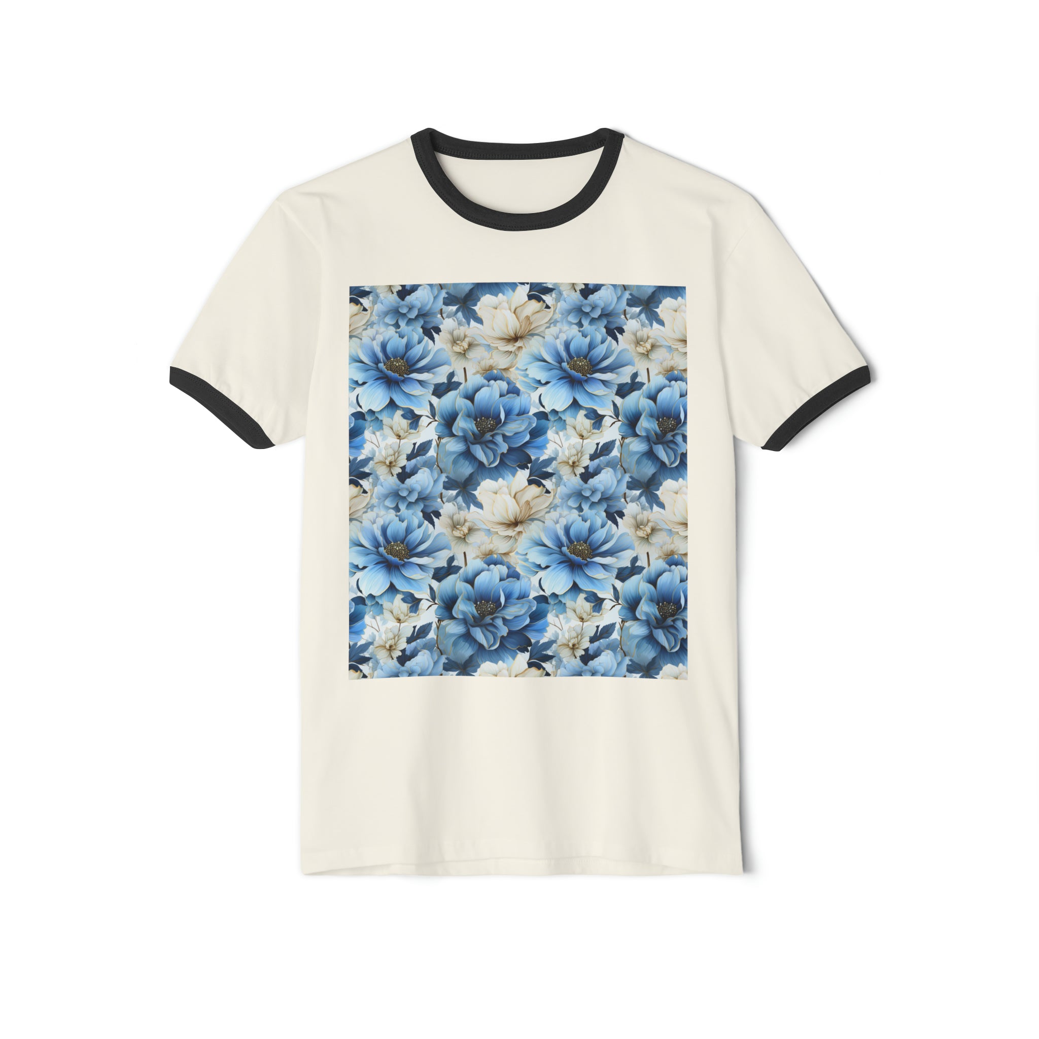 Unisex Cotton Ringer T-Shirt - Abstract Designs 09