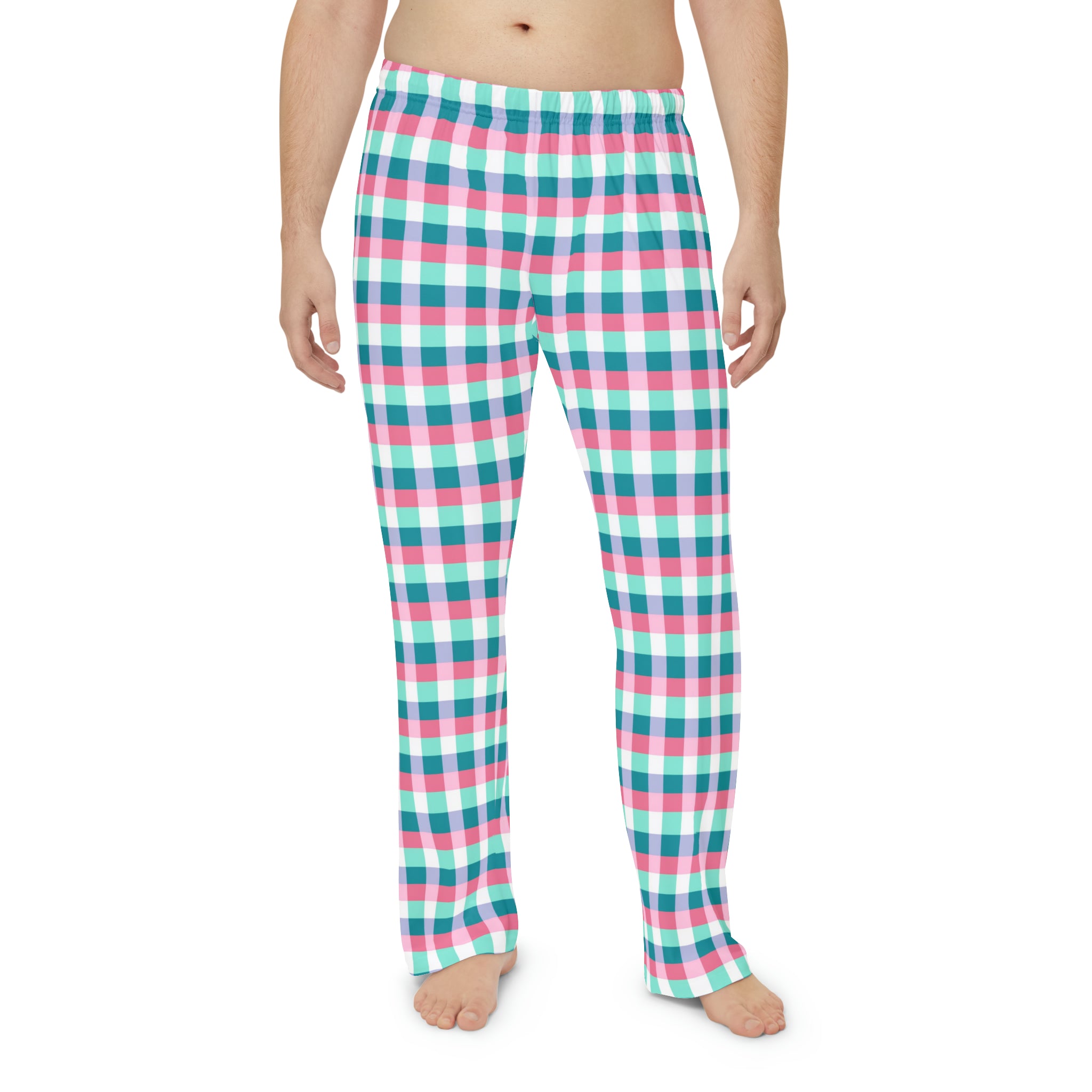 Men's Pajama Pants (AOP) - Seamless Checkered Designs 02