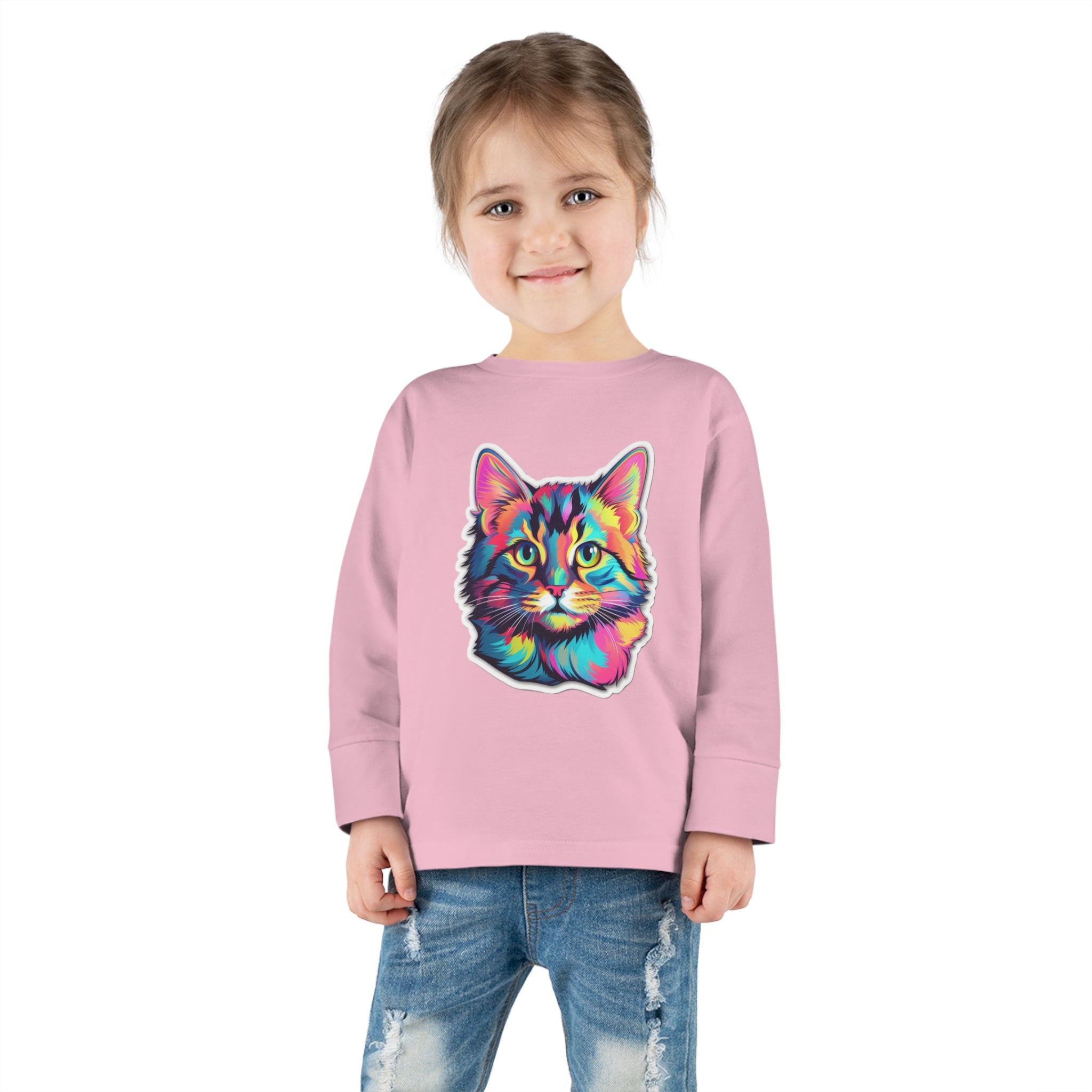 Toddler Long Sleeve Tee - Kittens 08