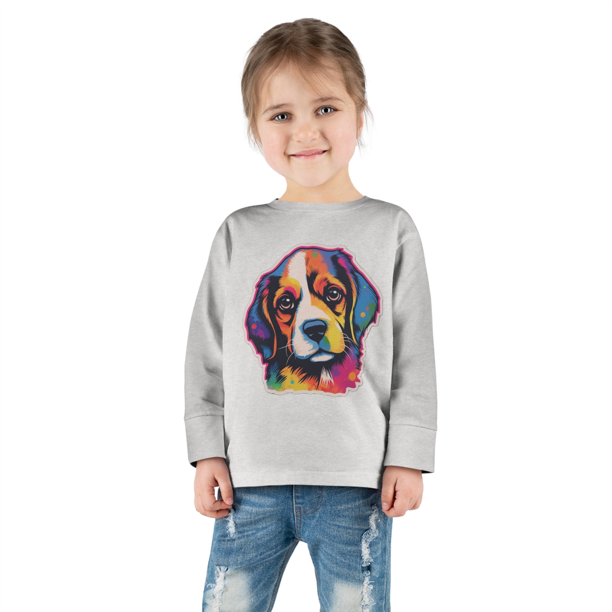 Toddler Long Sleeve Tee - Puppies 01