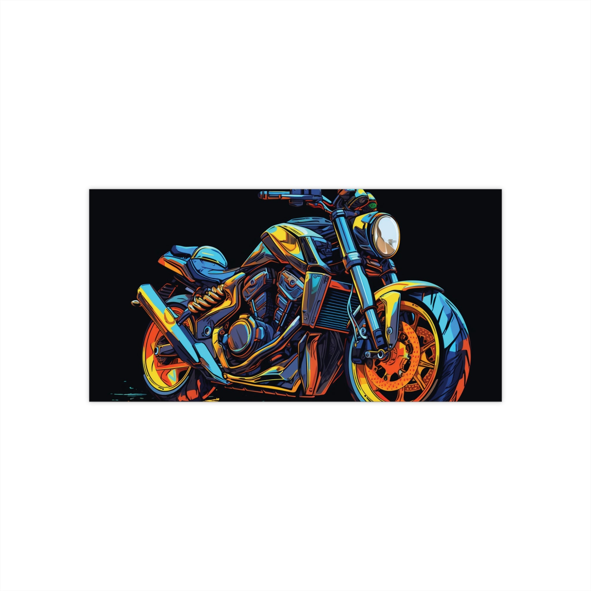 Bumper Stickers - Pop Art Designs, Motorcycle 04