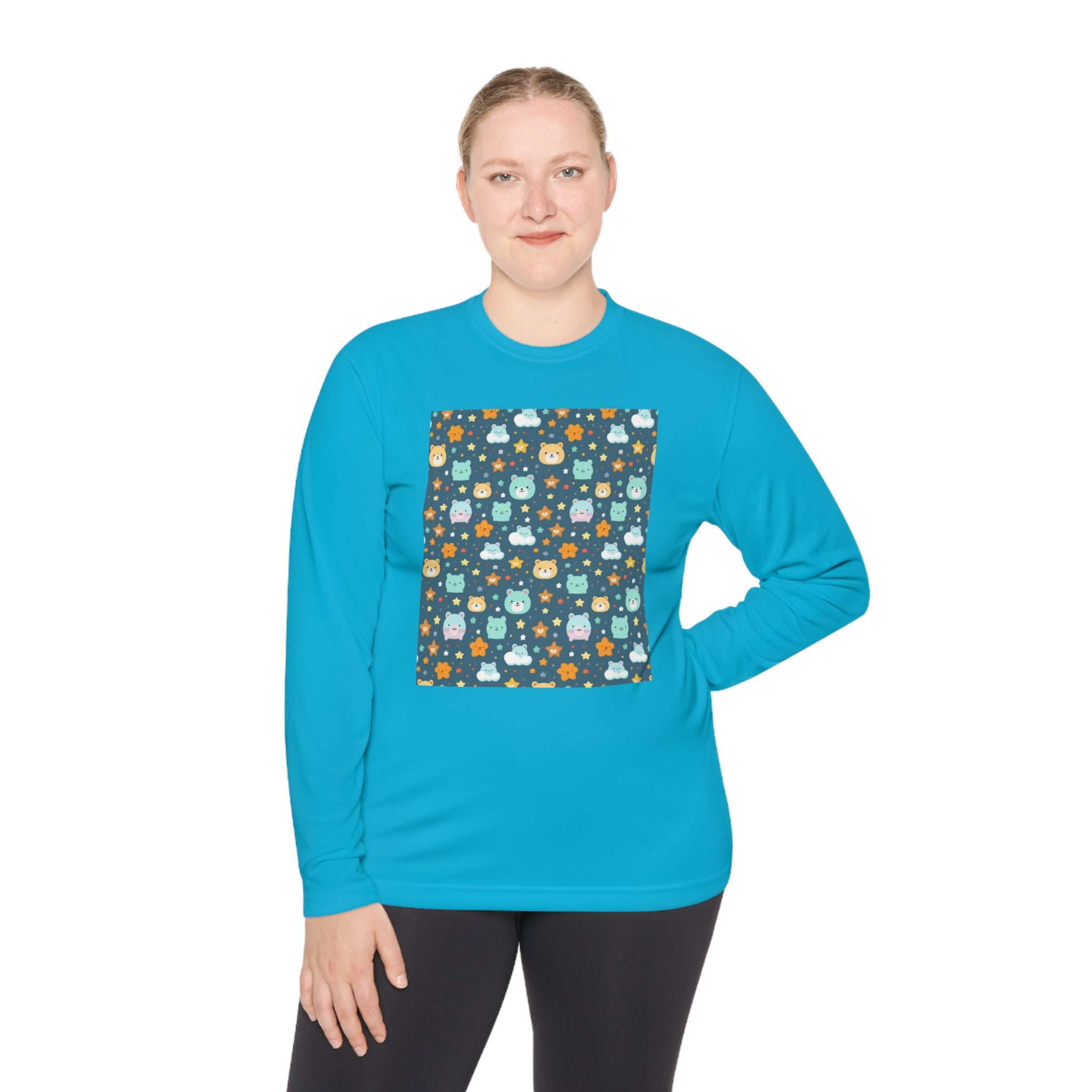 Unisex Lightweight Long Sleeve Tee (AOP) - Abstract Designs 06