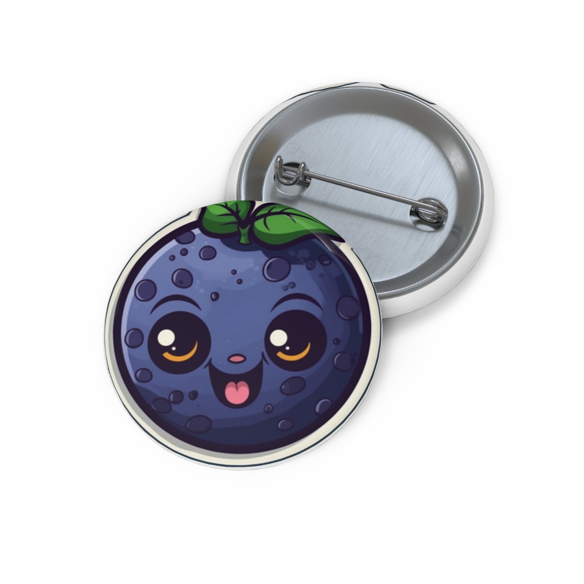 Custom Pin Buttons - Acai Berry