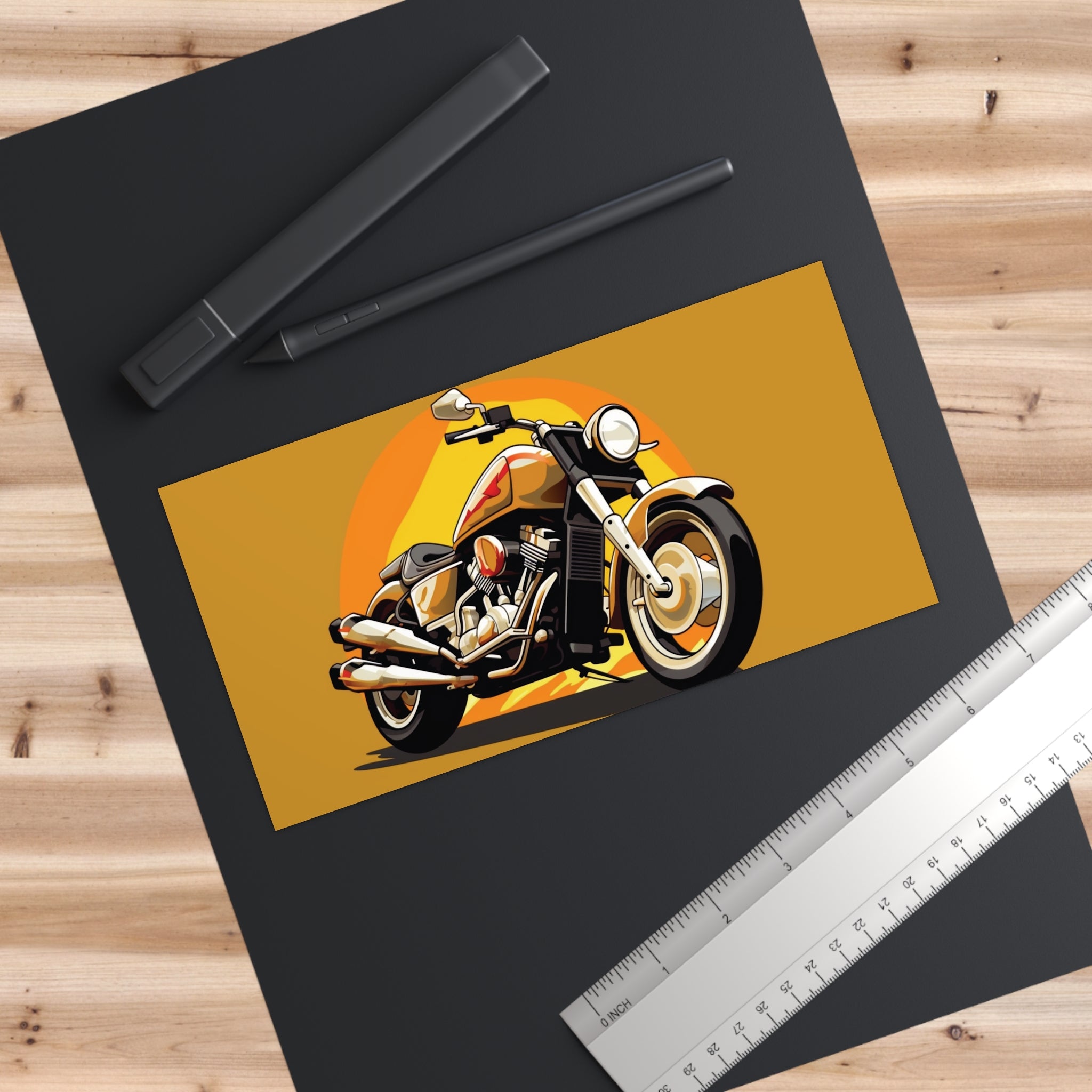 Bumper Stickers - Pop Art Designs, Motorcycle 05