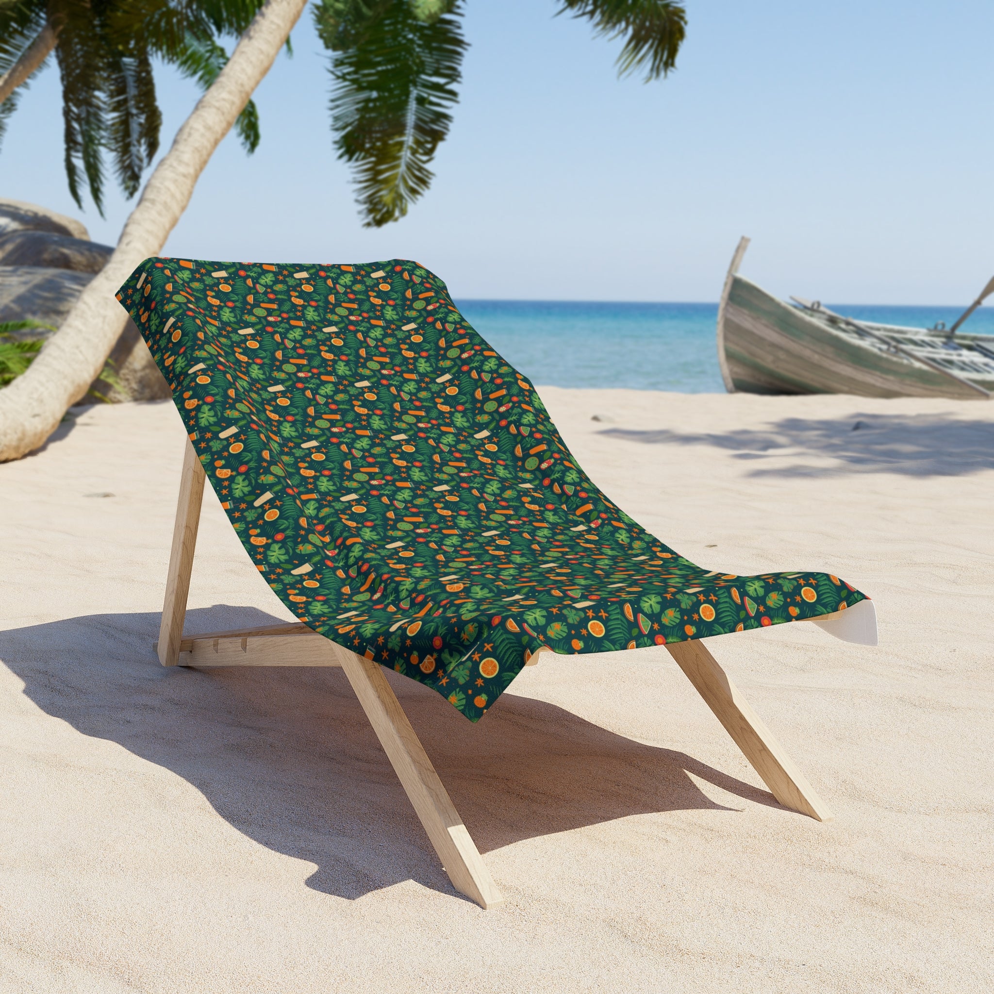 Beach Towel (AOP) - Seamless Summer Designs 03