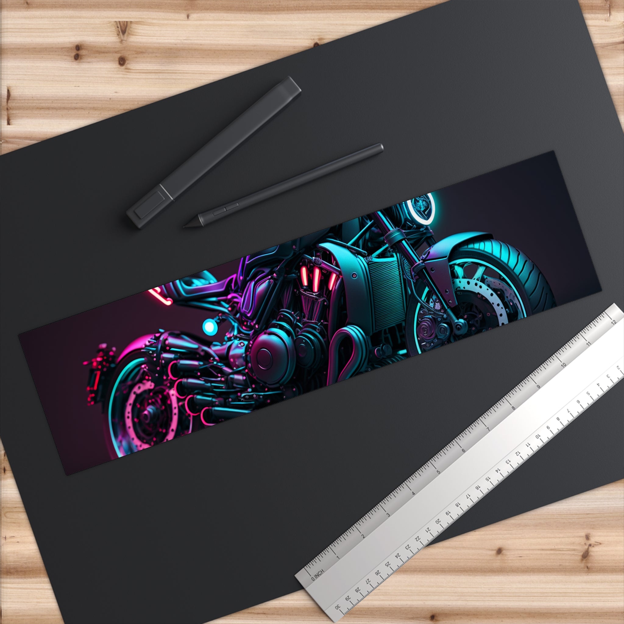 Bumper Stickers - Neon Motorcycle Design 02