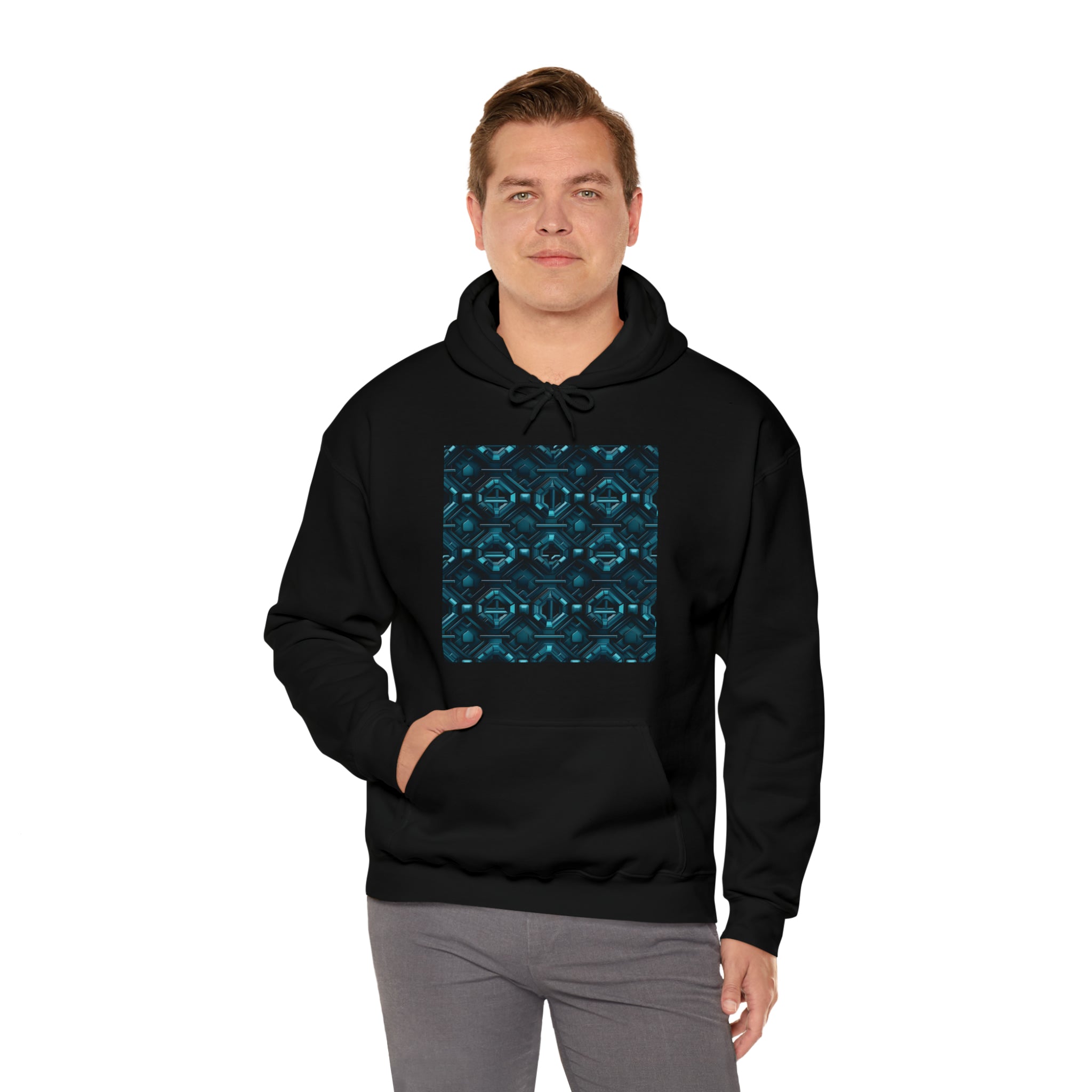 Unisex Heavy Blend™ Hooded Sweatshirt - Abstract Neon Designs 08