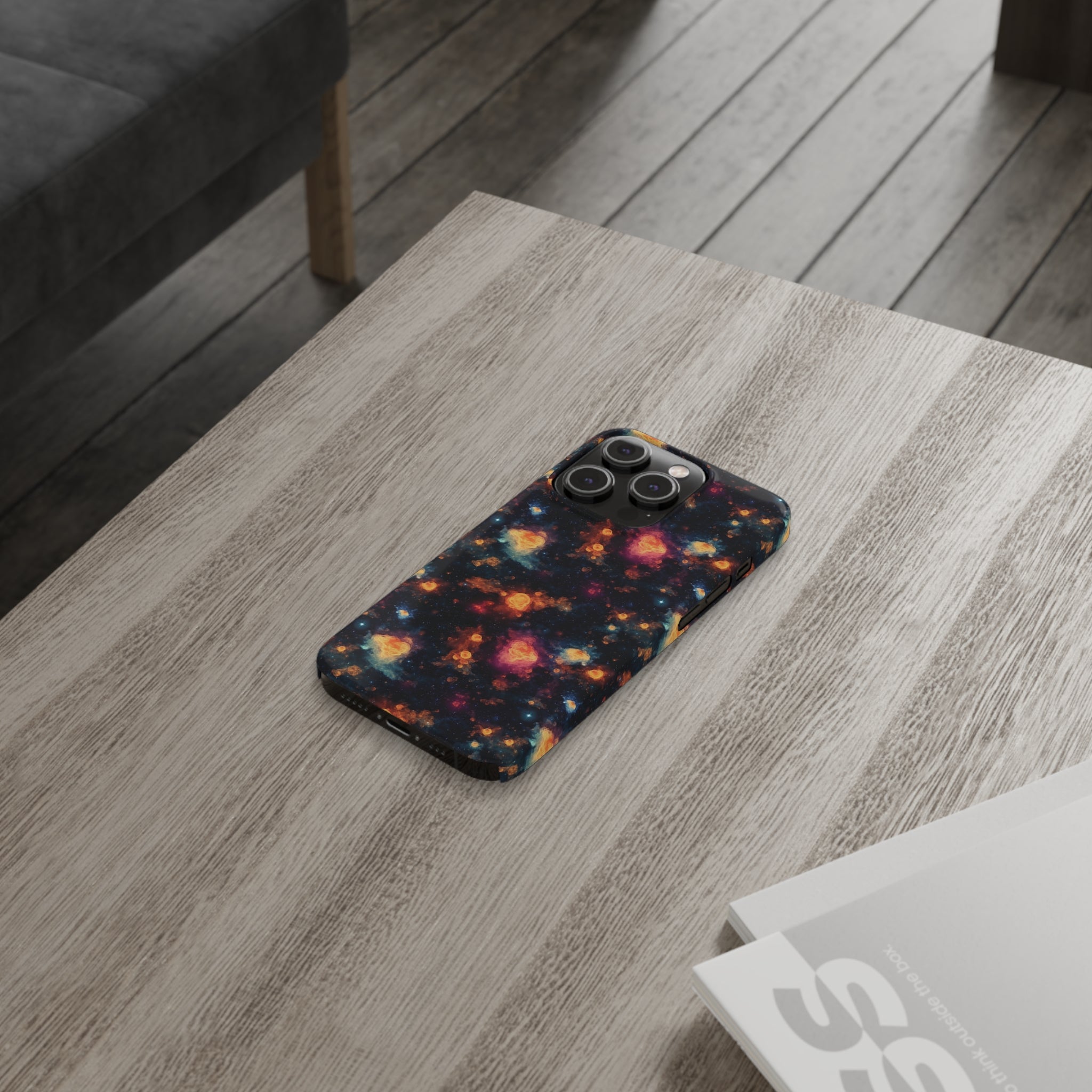 Slim Phone Cases (AOP) - Seamless Fantasy Galaxies 07