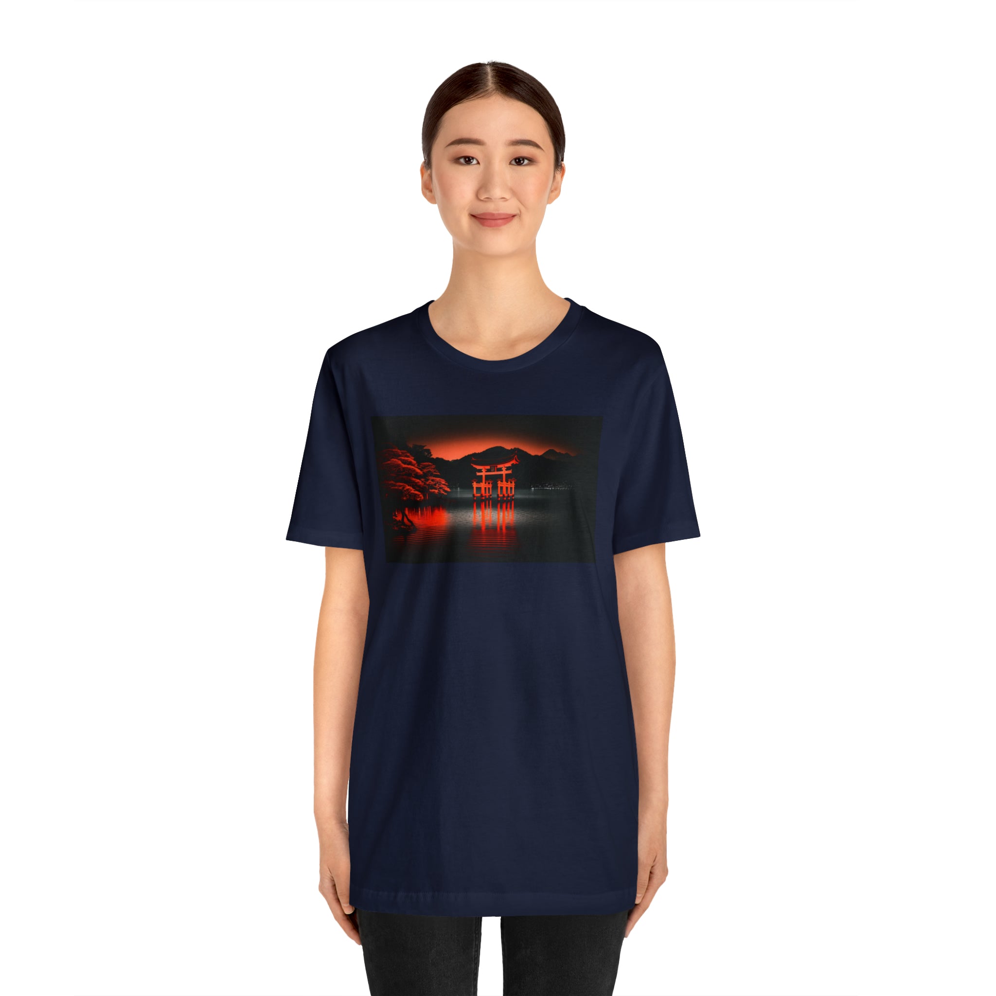 Unisex Jersey Short Sleeve Tee - Itsukushima Shrine, Japan