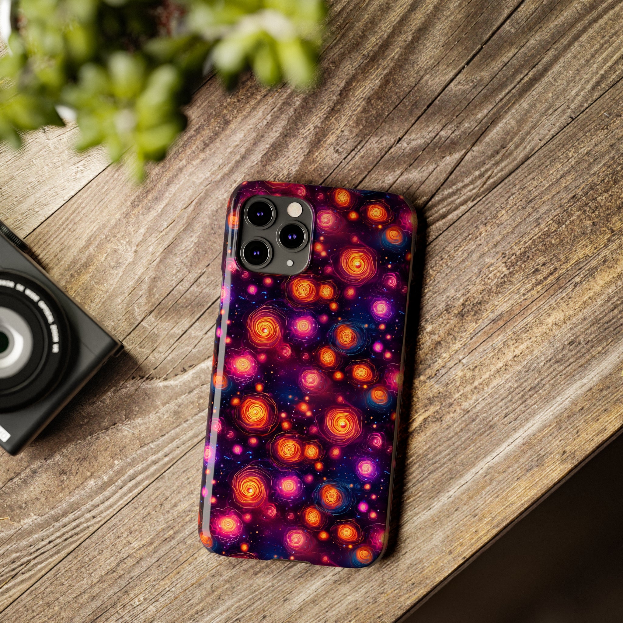 Slim Phone Cases (AOP) - Seamless Fantasy Galaxies 11