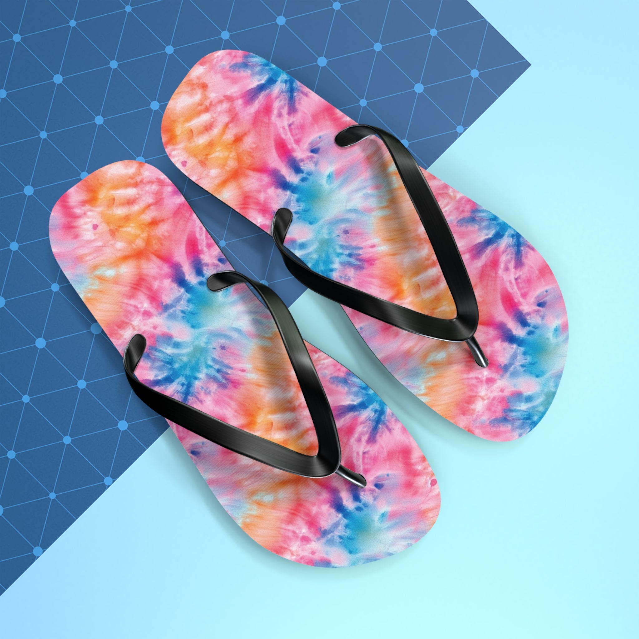 Flip Flops (AOP) - Tie Dye Designs 01