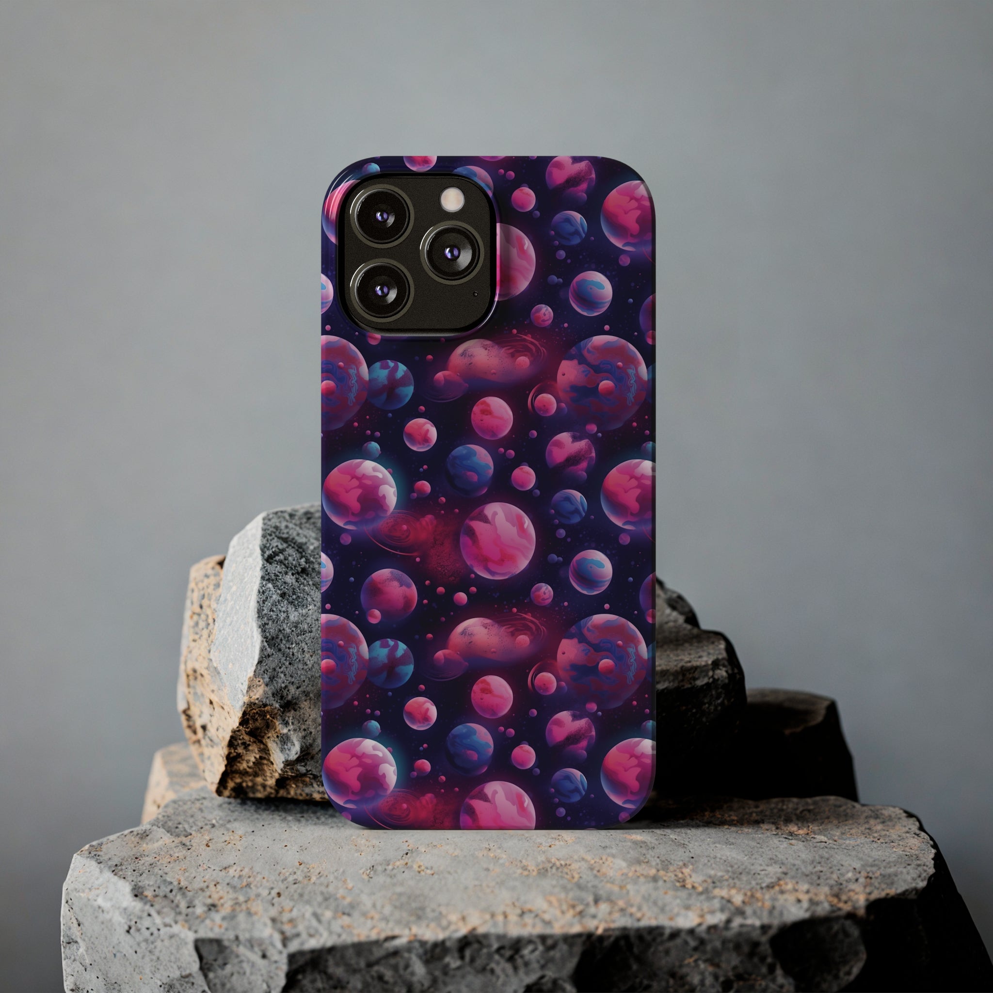 Slim Phone Cases (AOP) - Seamless Fantasy Galaxies 09