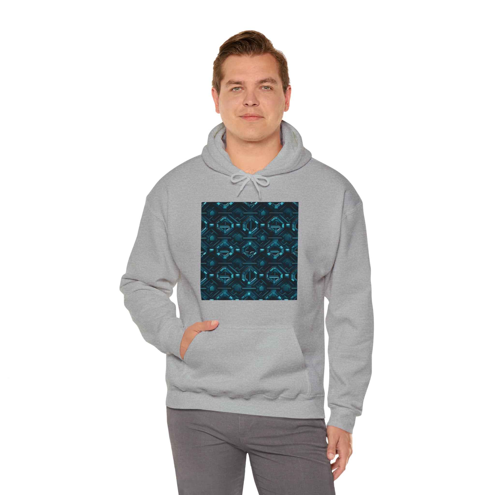 Unisex Heavy Blend™ Hooded Sweatshirt - Abstract Neon Designs 08