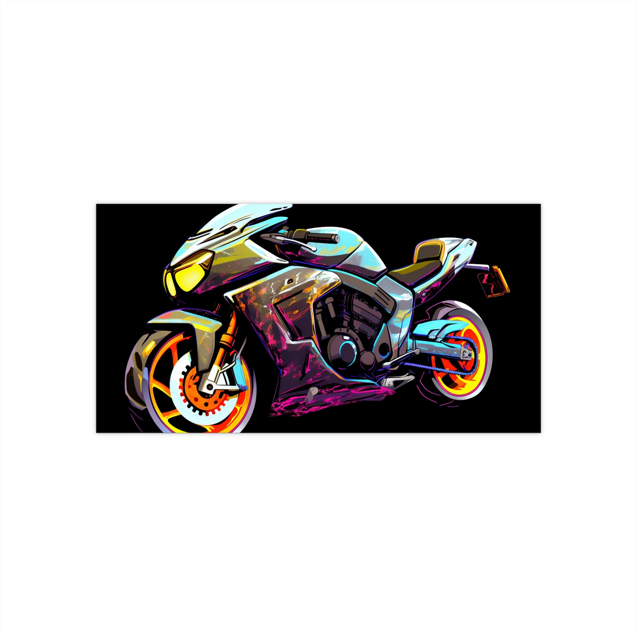 Bumper Stickers - Pop Art Designs, Motorcycle 07