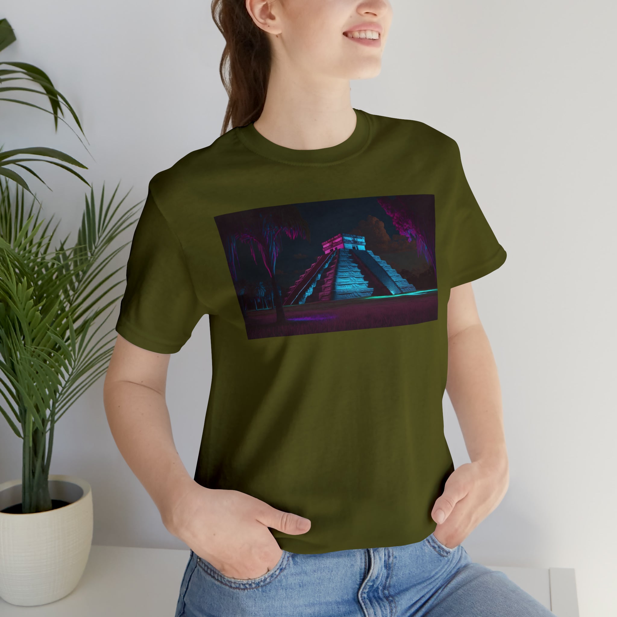 Unisex Jersey Short Sleeve Tee - Chichen Itza, Mexico