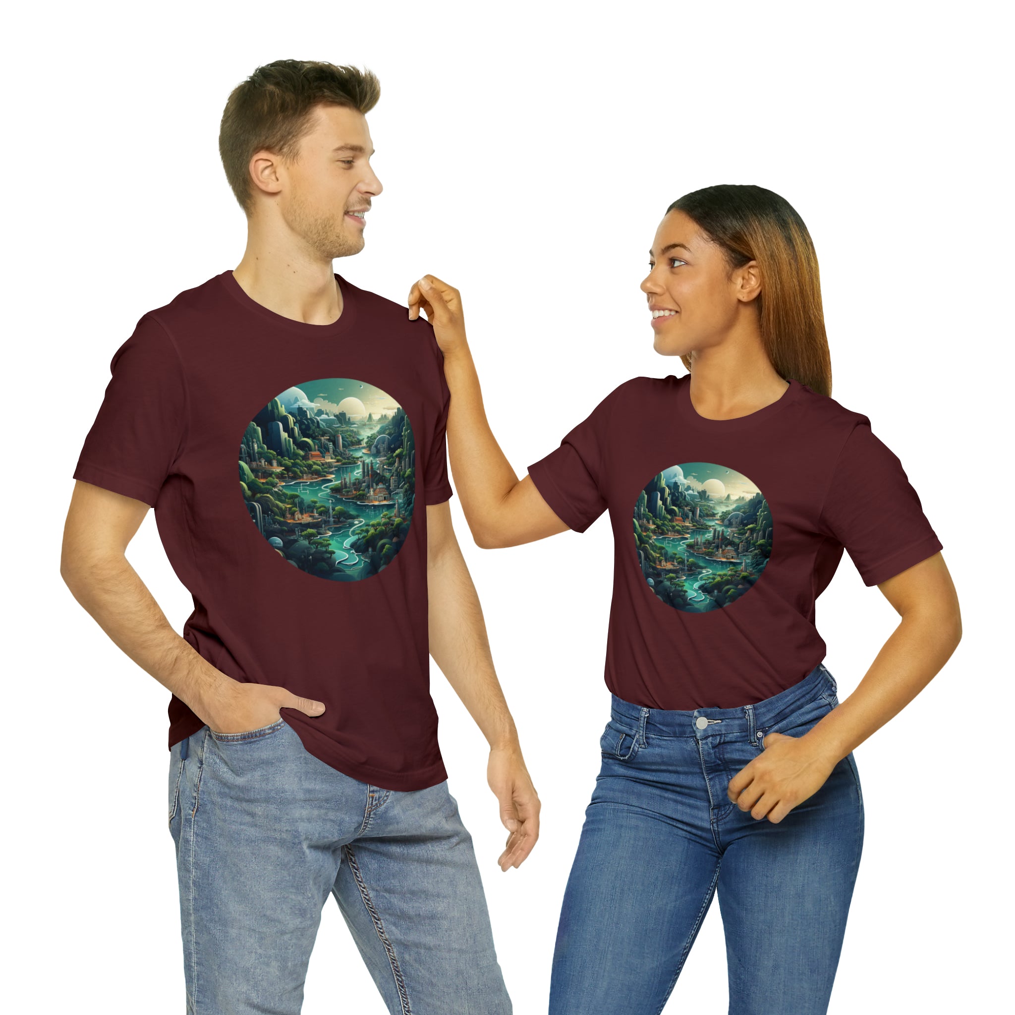 Unisex Jersey Short Sleeve Tee - Isometric Designs 04