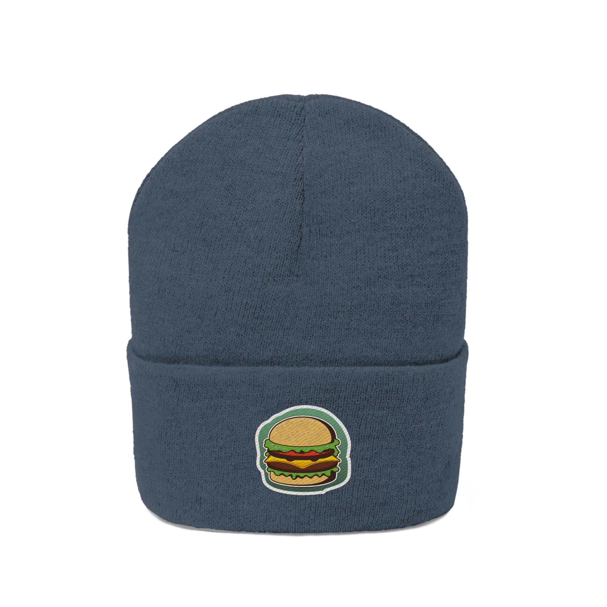 Knit Beanie - Burger Pop Art