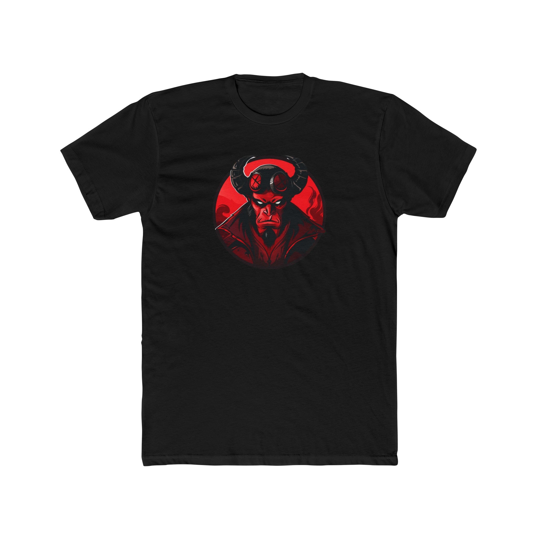 Men's Cotton Crew Tee - Superheroes Collection - Hellboy 01