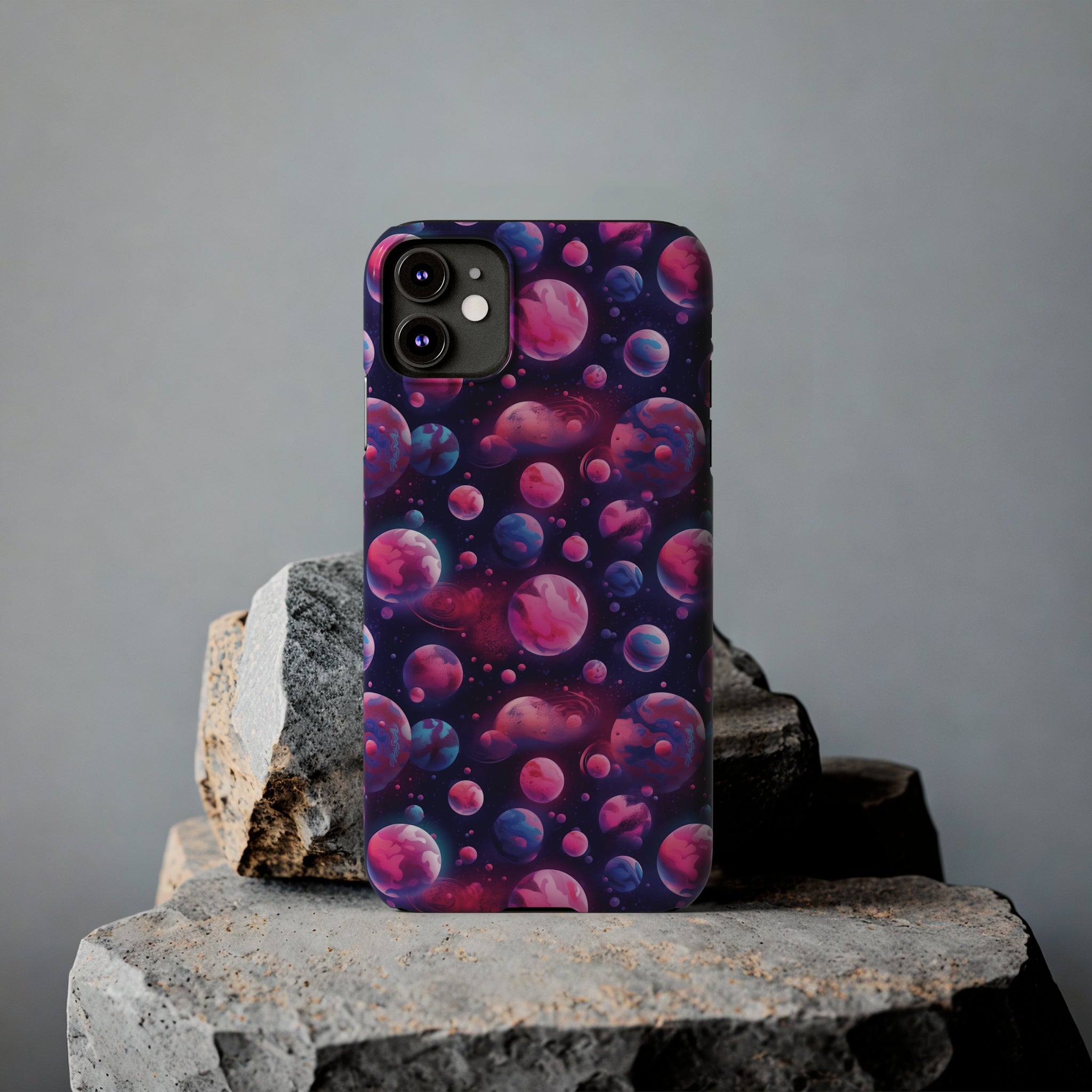 Slim Phone Cases (AOP) - Seamless Fantasy Galaxies 09