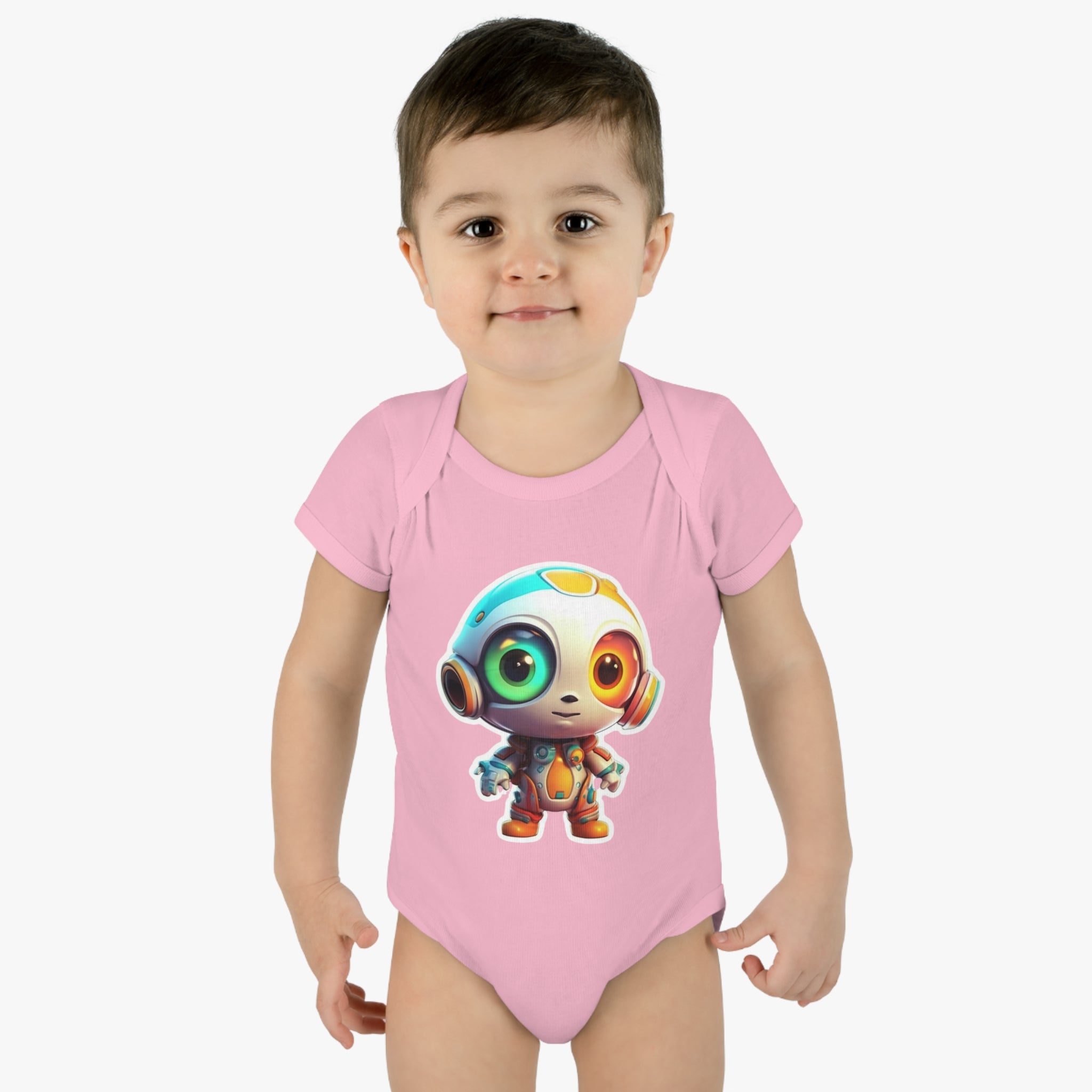 Infant Baby Rib Bodysuit - Buzz, Robot Pop Art 05