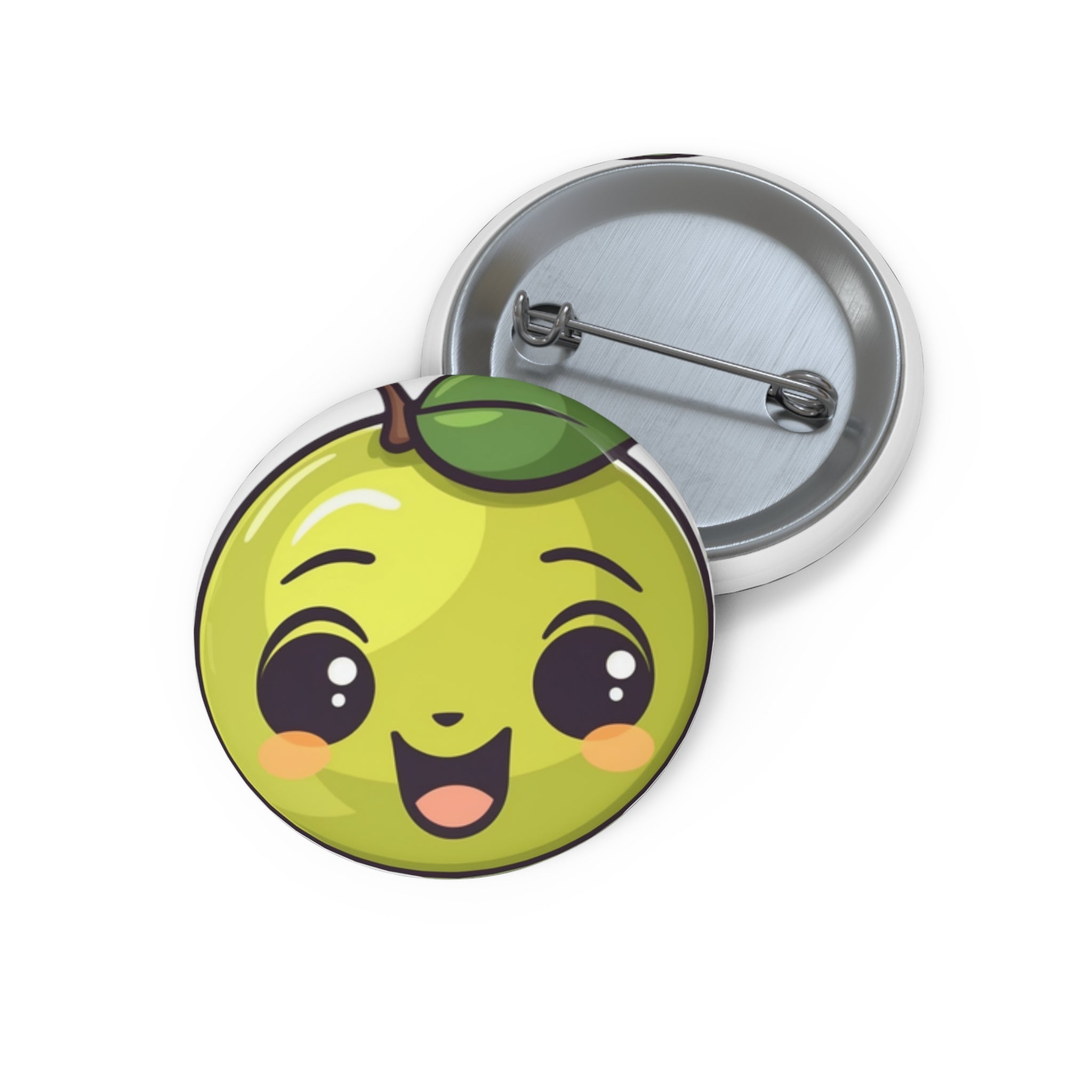 Custom Pin Buttons - Olive