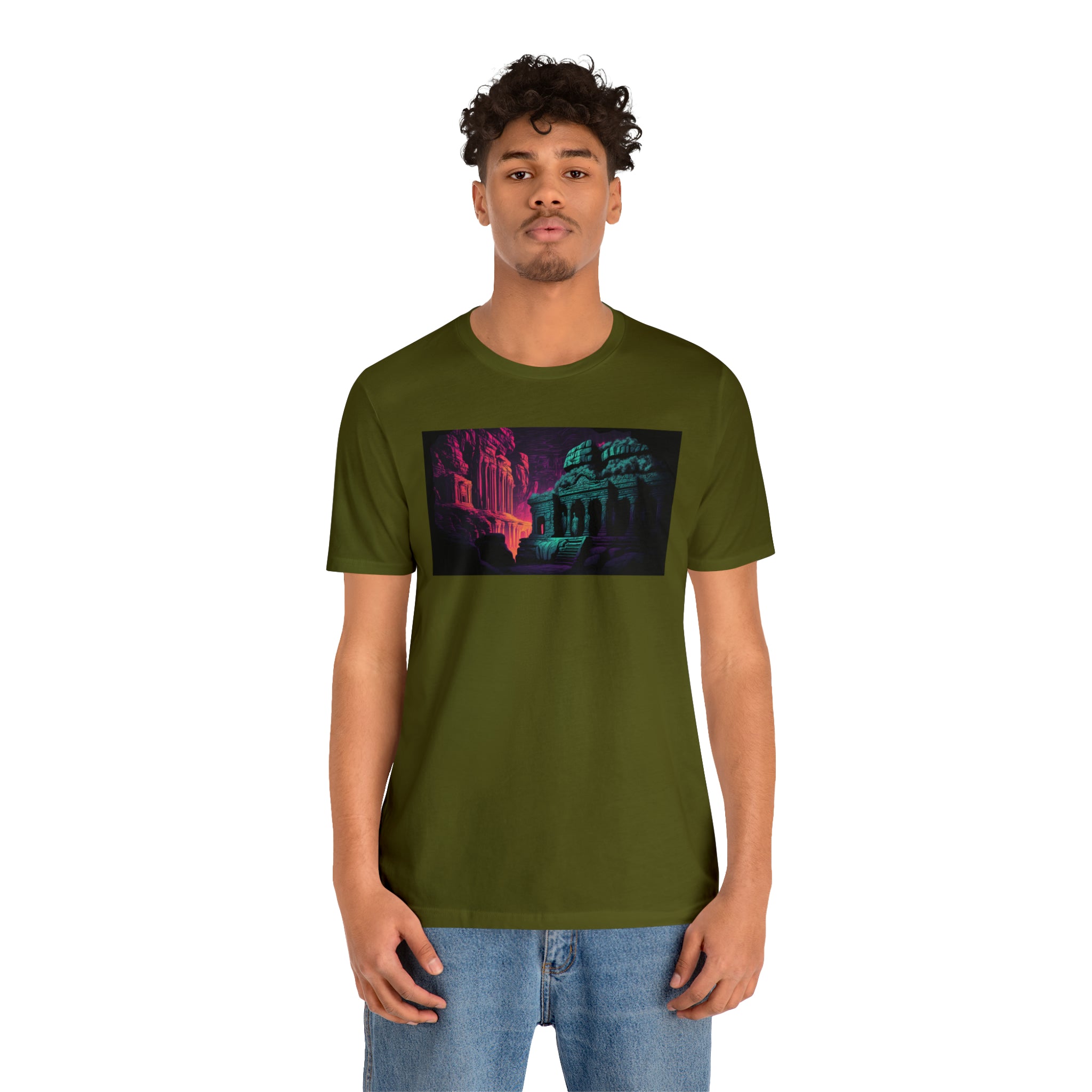 Unisex Jersey Short Sleeve Tee - Ellora Caves, India