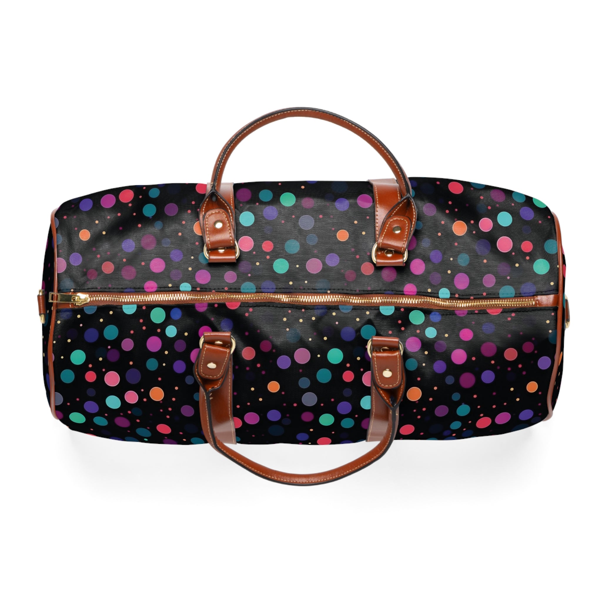 Waterproof Travel Bag (AOP) - Polka Dots Design 05