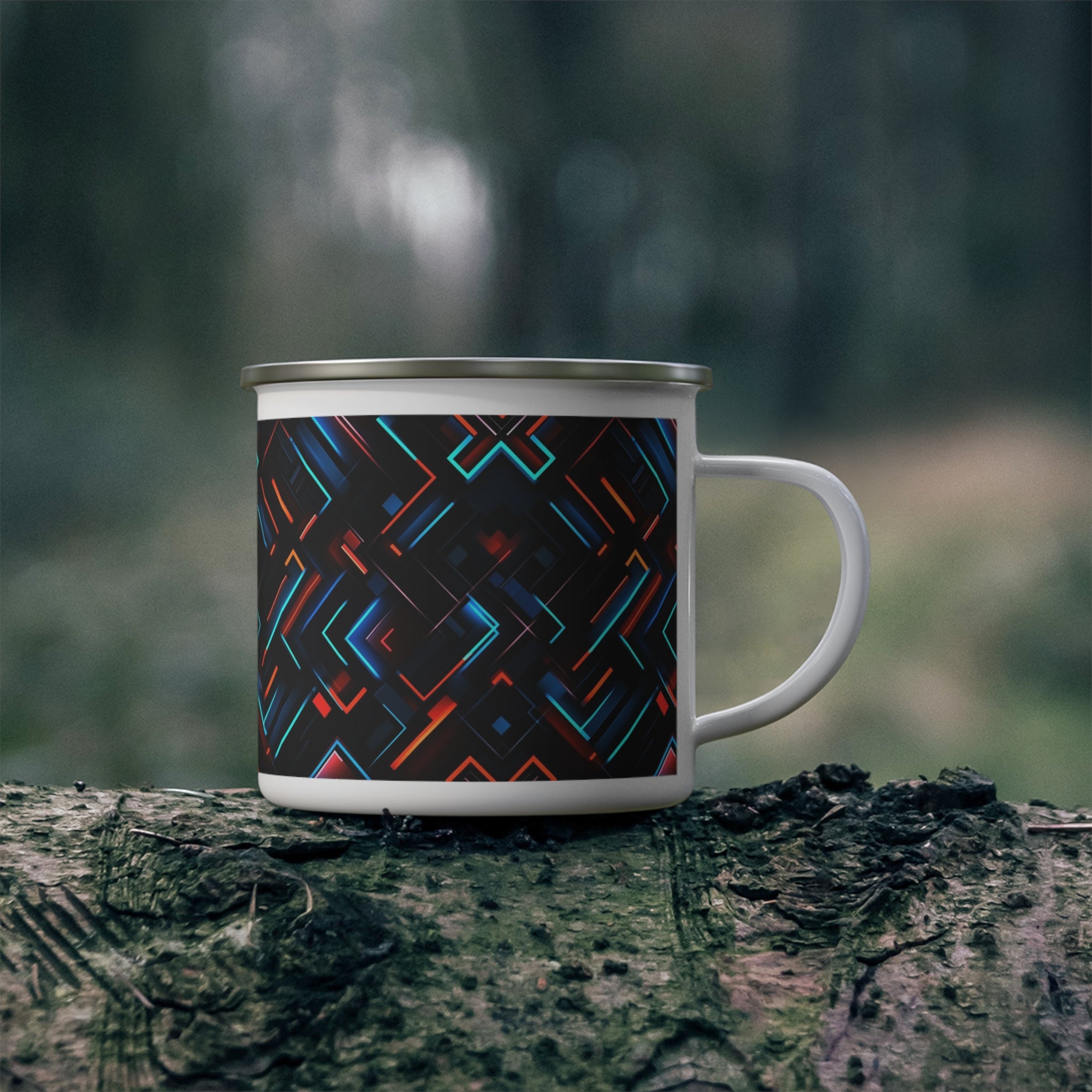 Enamel Camping Mug - Seamless Designs 10