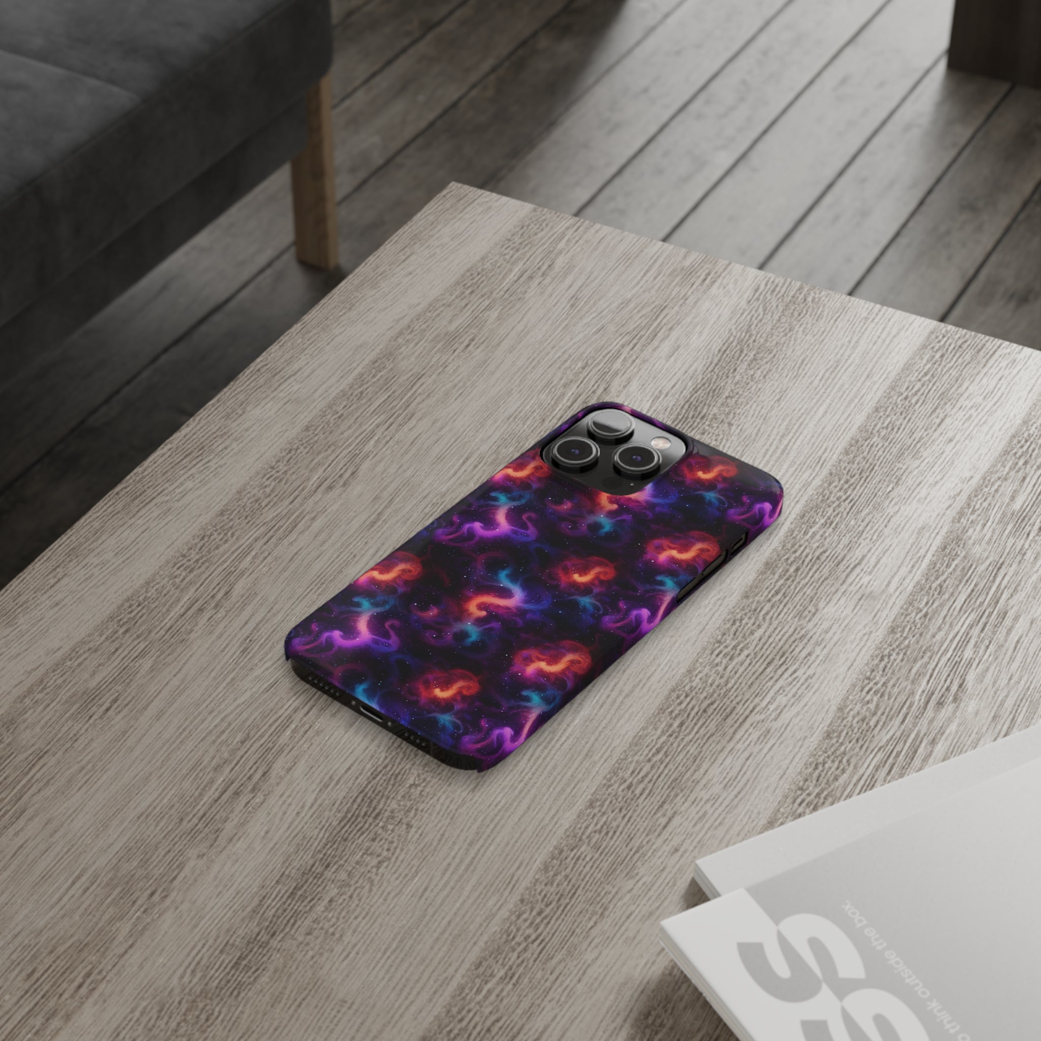 Slim Phone Cases (AOP) - Seamless Fantasy Galaxies 05