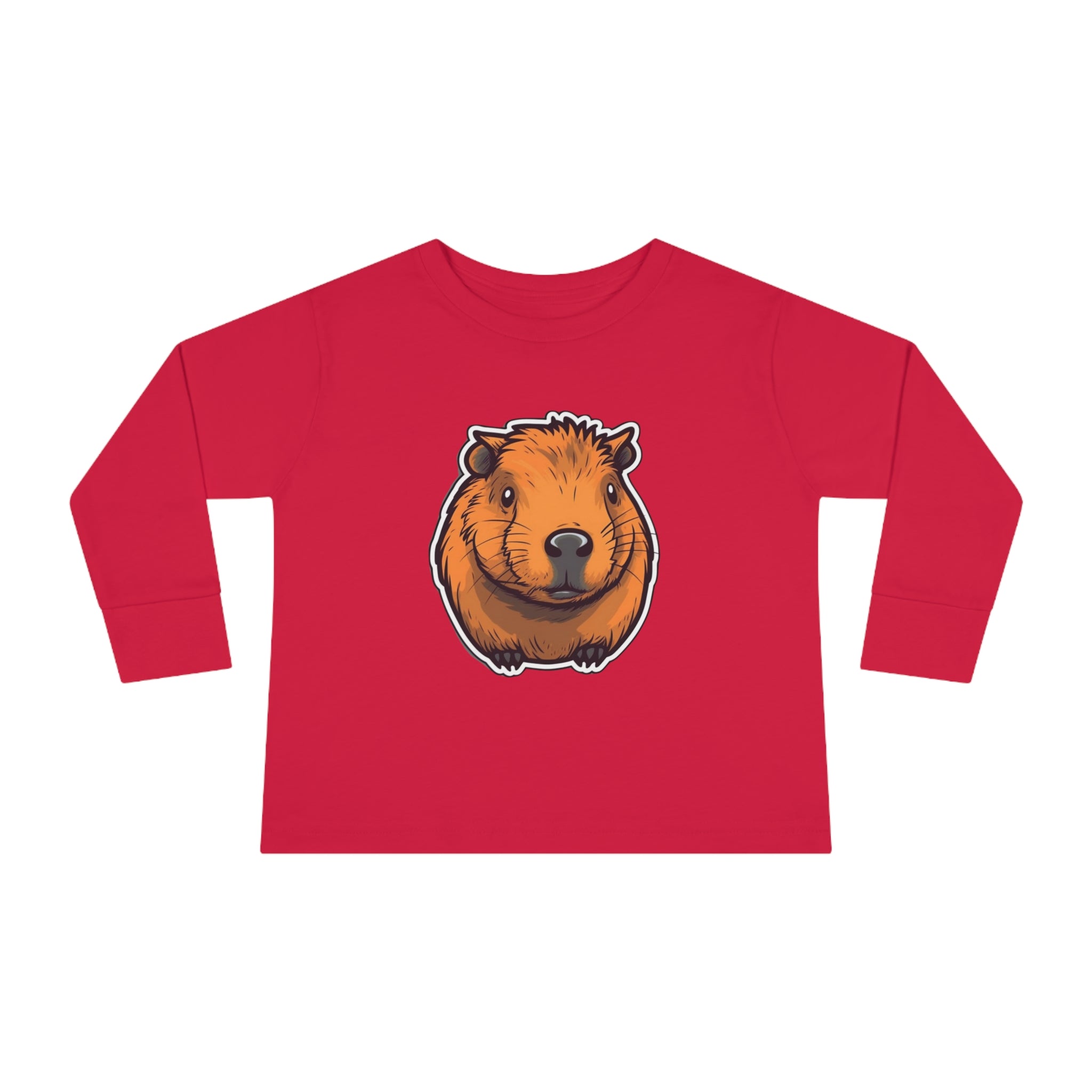 Toddler Long Sleeve Tee - Capybara Pup