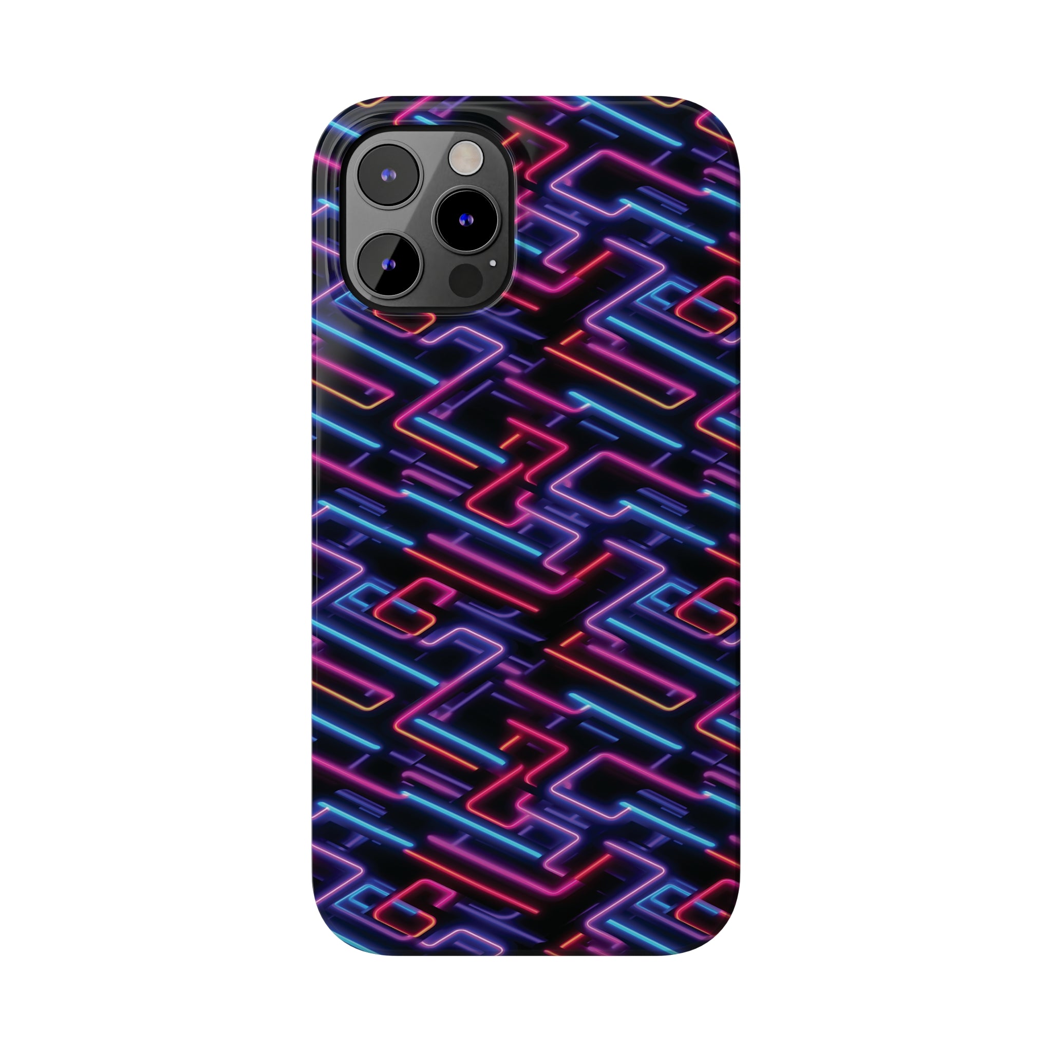 Slim Phone Cases (AOP) - Seamless Neon Designs 01