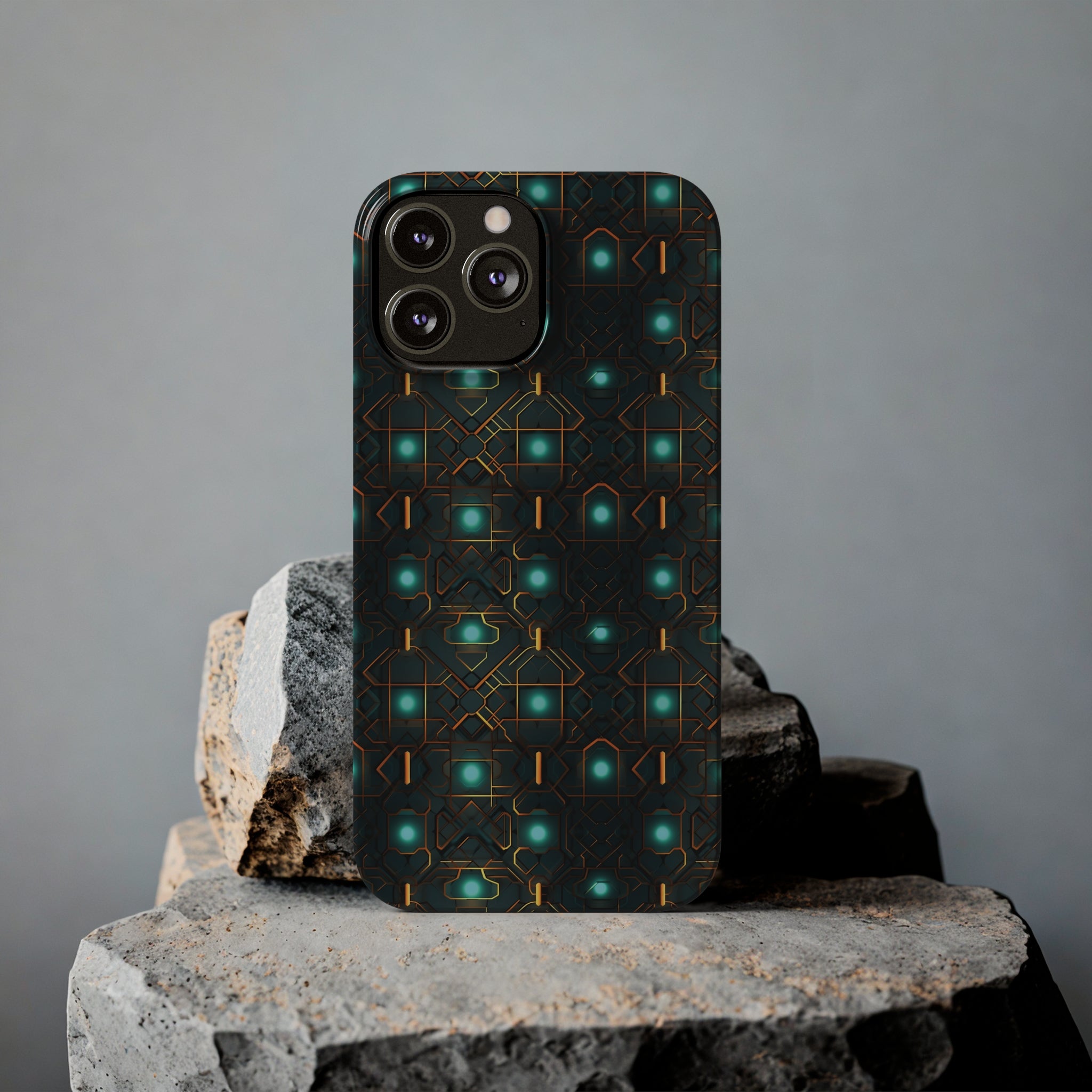 Slim Phone Cases (AOP) - Seamless Futuristic Designs 01