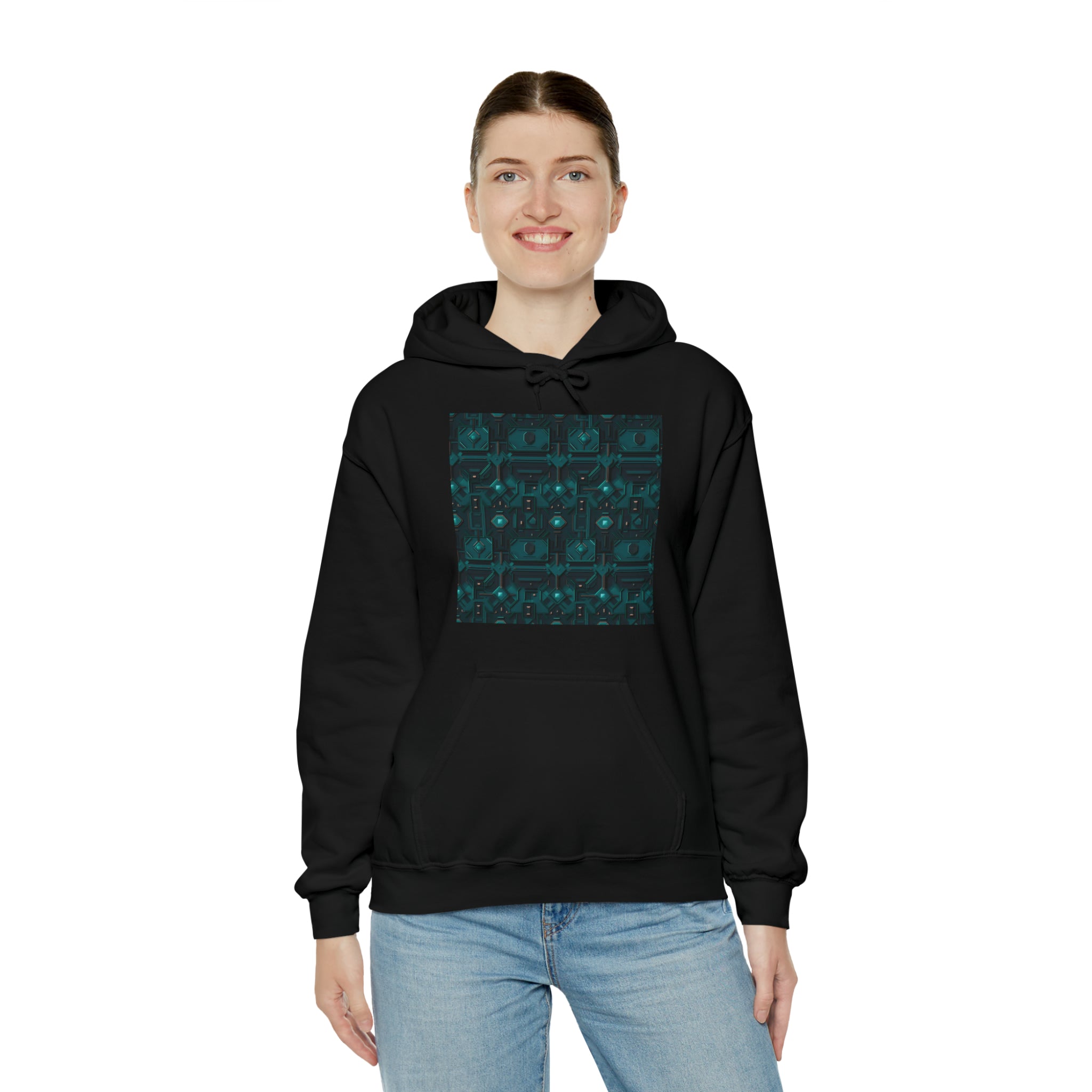 Unisex Heavy Blend™ Hooded Sweatshirt - Abstract Neon Designs 10