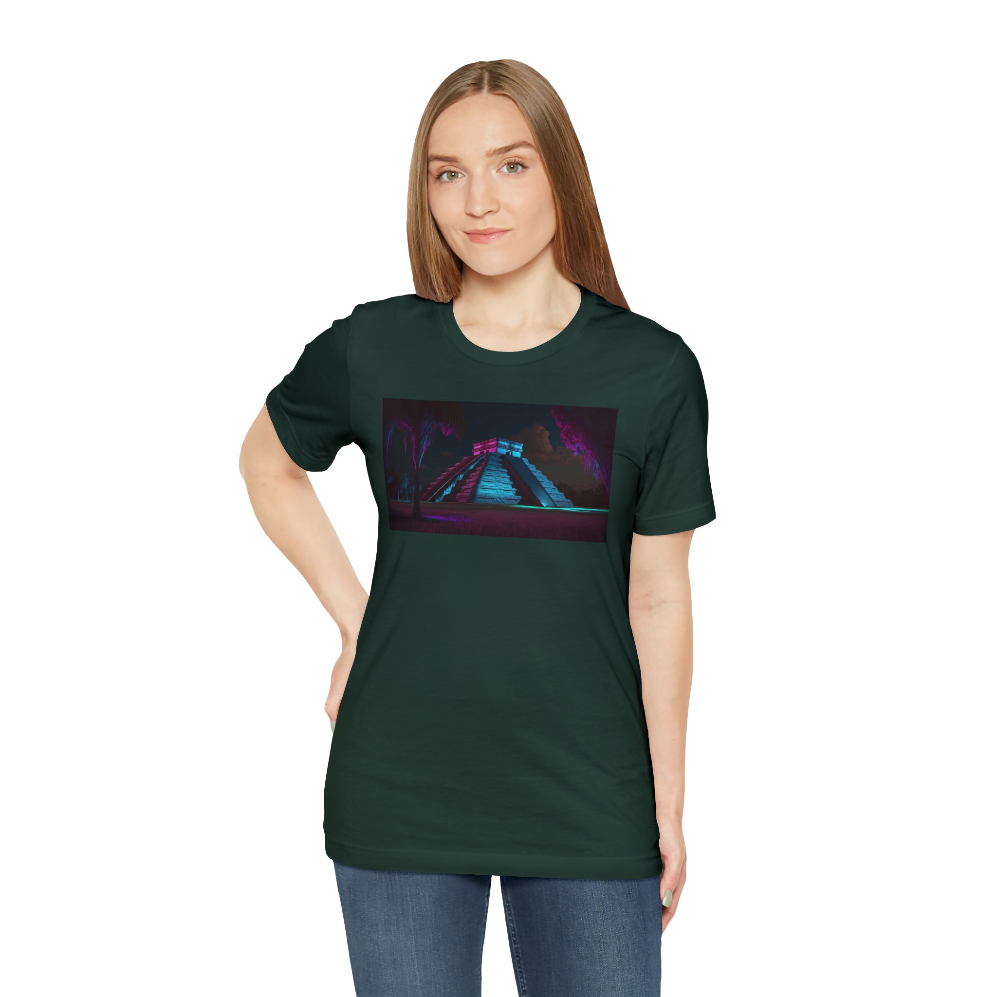 Unisex Jersey Short Sleeve Tee - Chichen Itza, Mexico